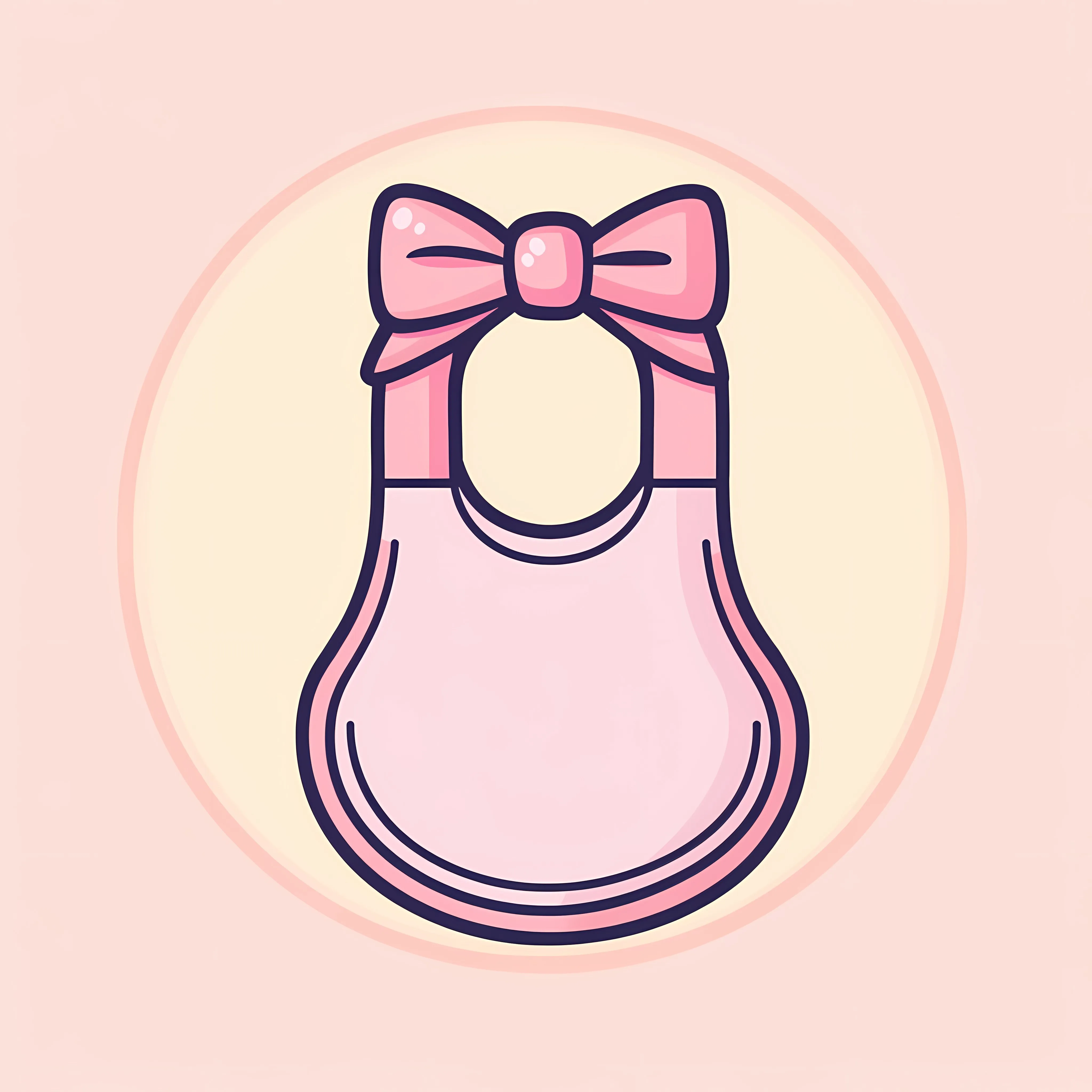 Baby Shower Bib Icon Vector Illustration — free download from Dotvec