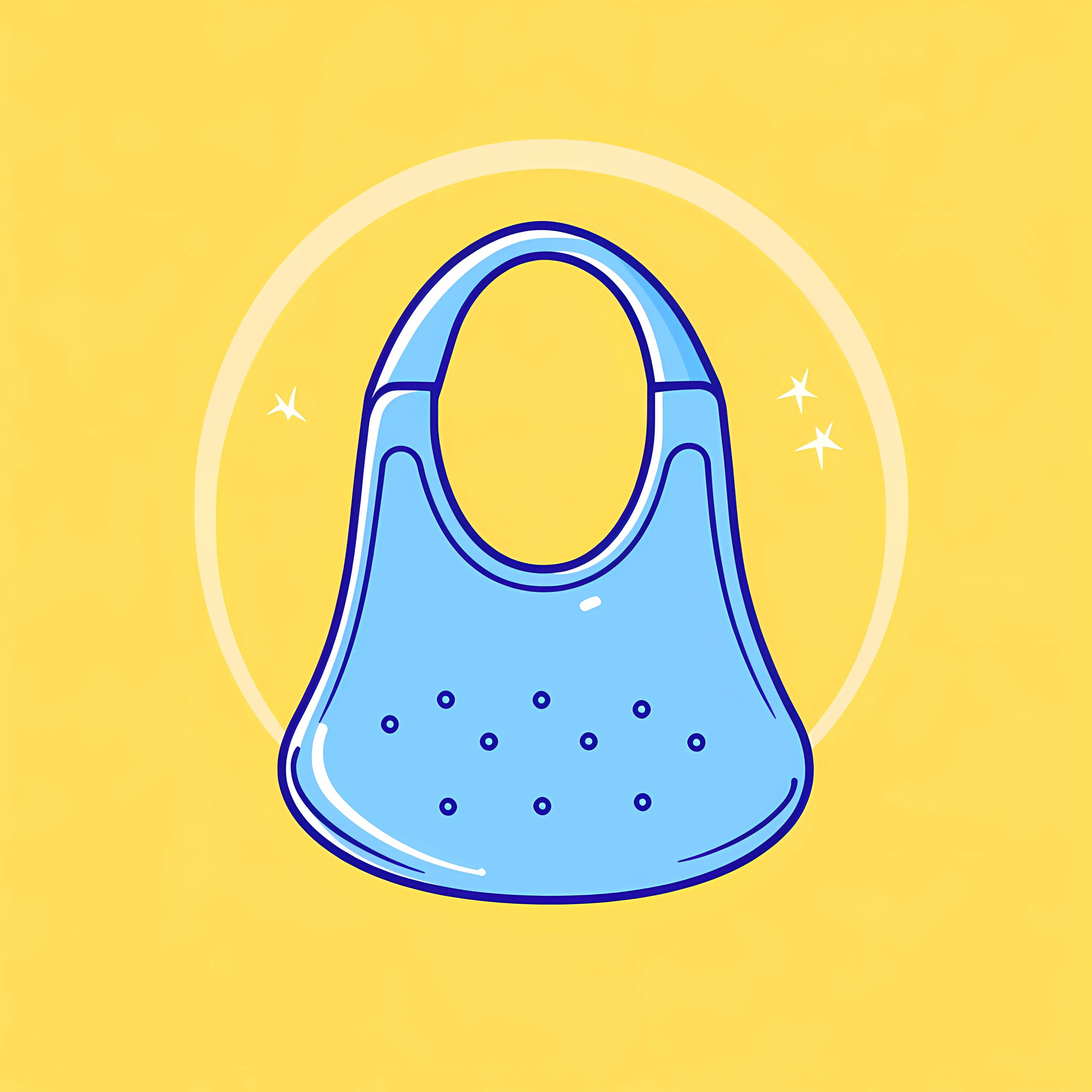 Bib Baby Shower Icon Vector Illustration — free download from Dotvec