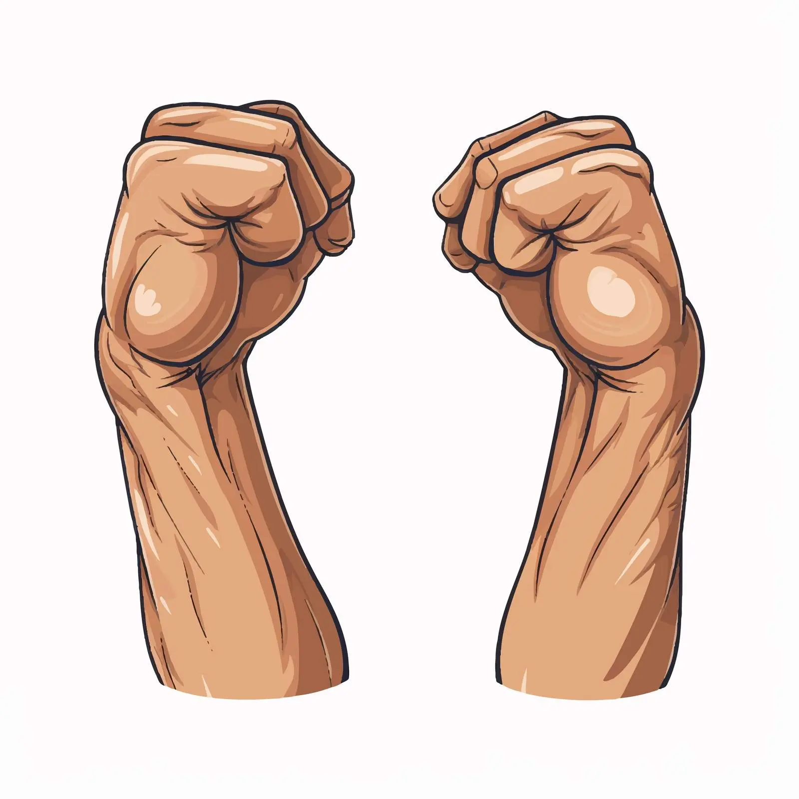 Biceps and Triceps Hand Vector Illustration – free fitness vector image from Dotvec