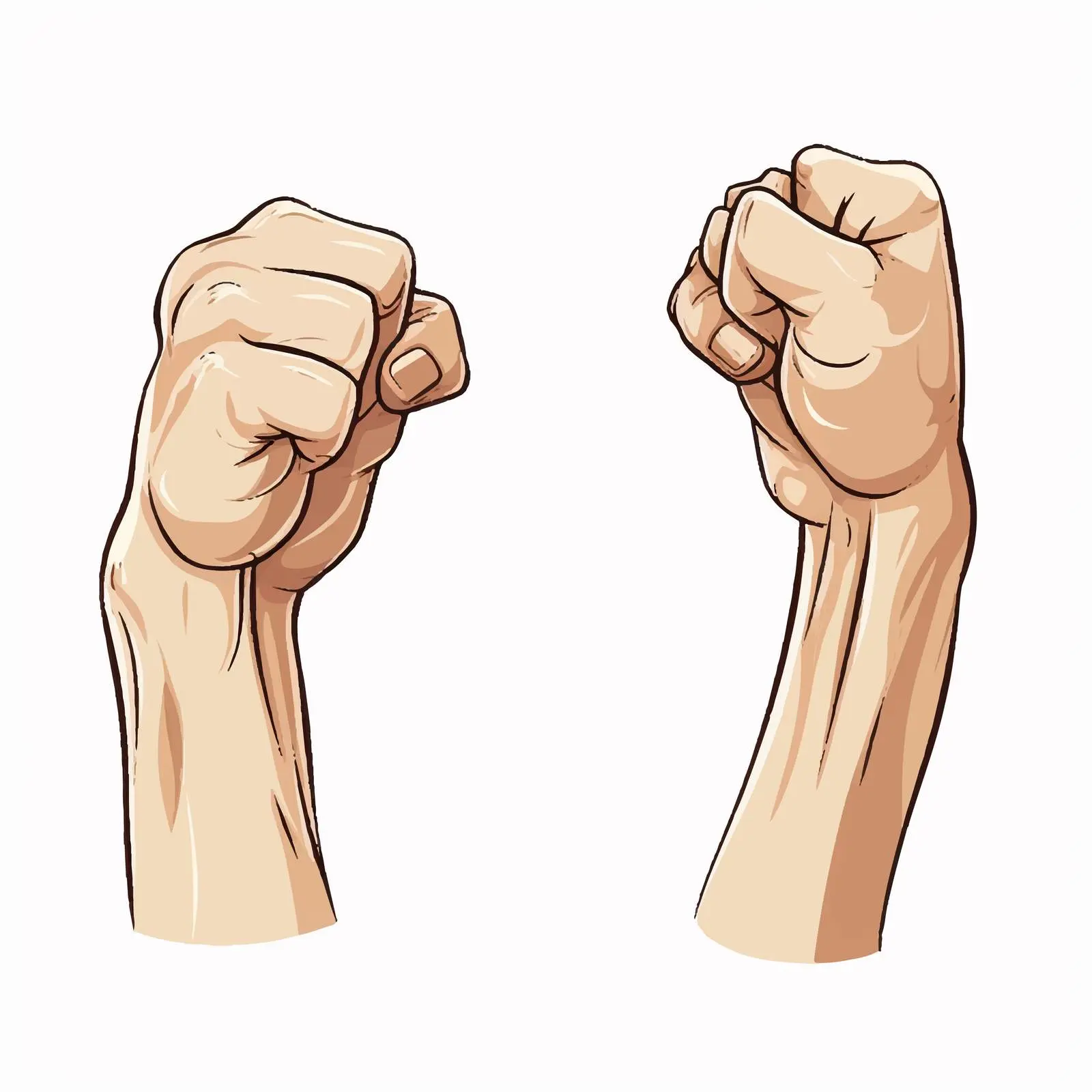 Biceps and Triceps Hand Vector Illustration – free fitness vector image from Dotvec