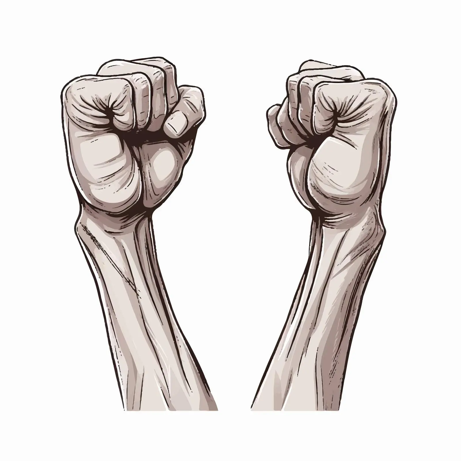 Biceps and Triceps Hand Vector Illustration – free fitness vector image from Dotvec