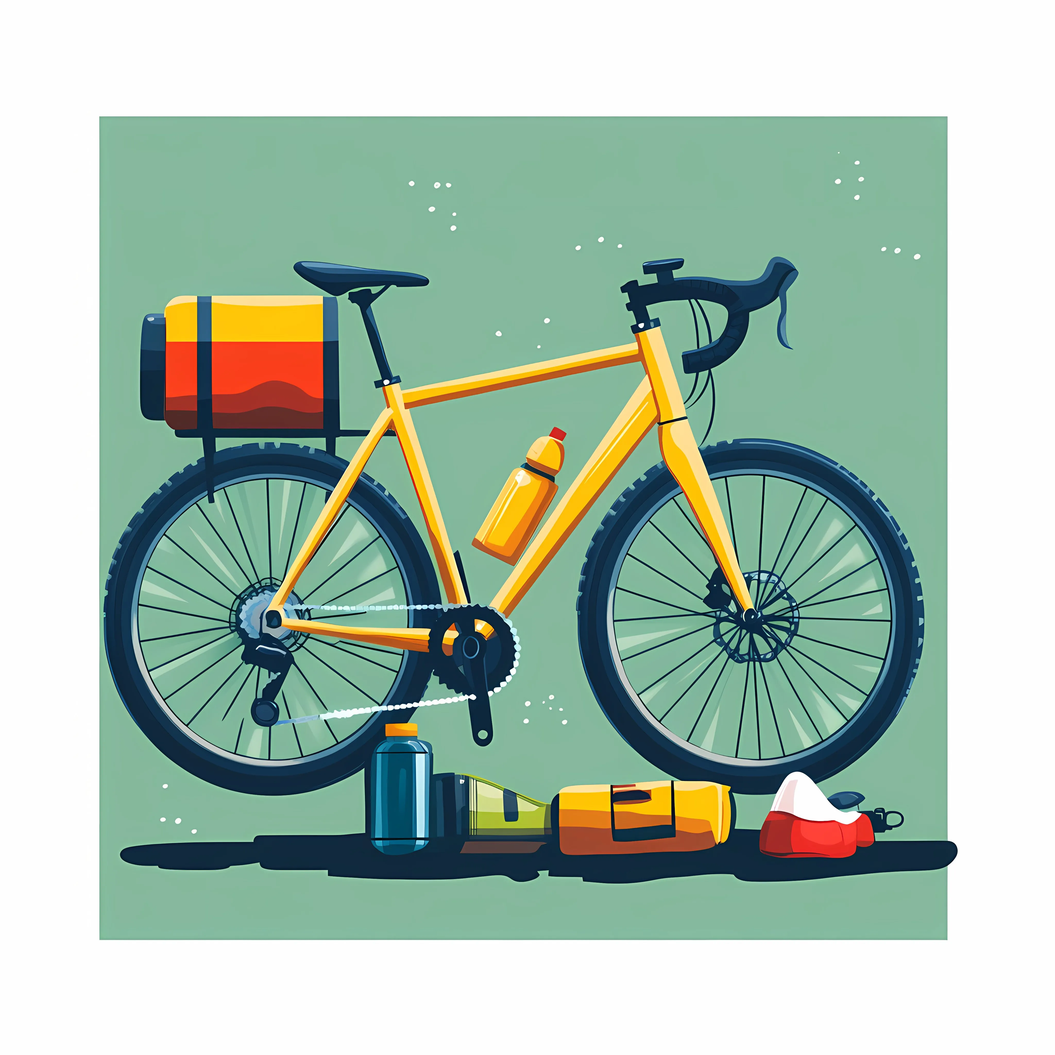 Flat Vector Illustration of Bicycle Pump Equipment — free download from Dotvec