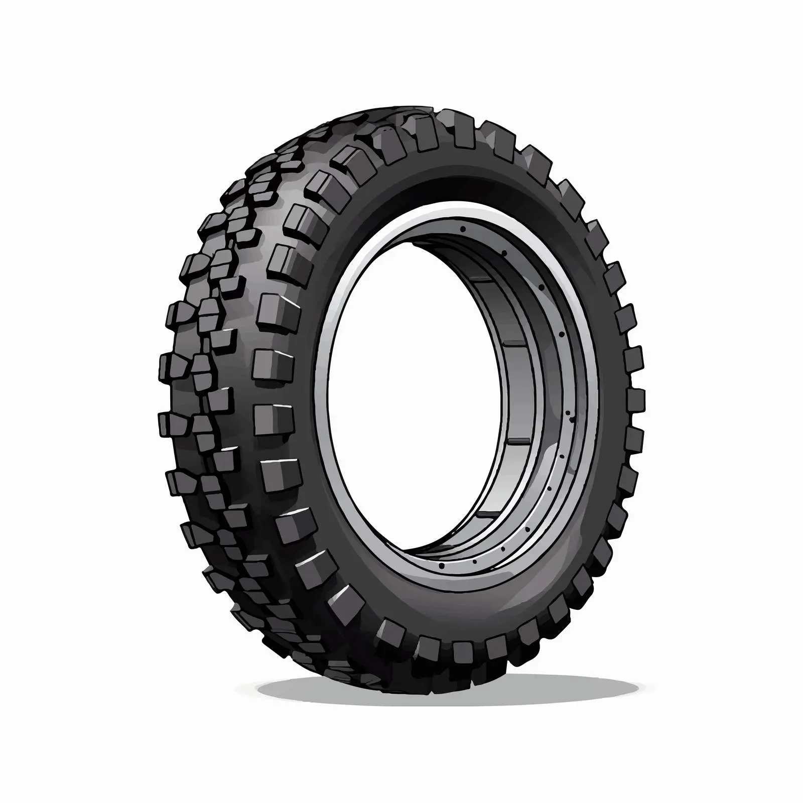 Cartoon Bicycle Tire Vector Illustration — free download from Dotvec