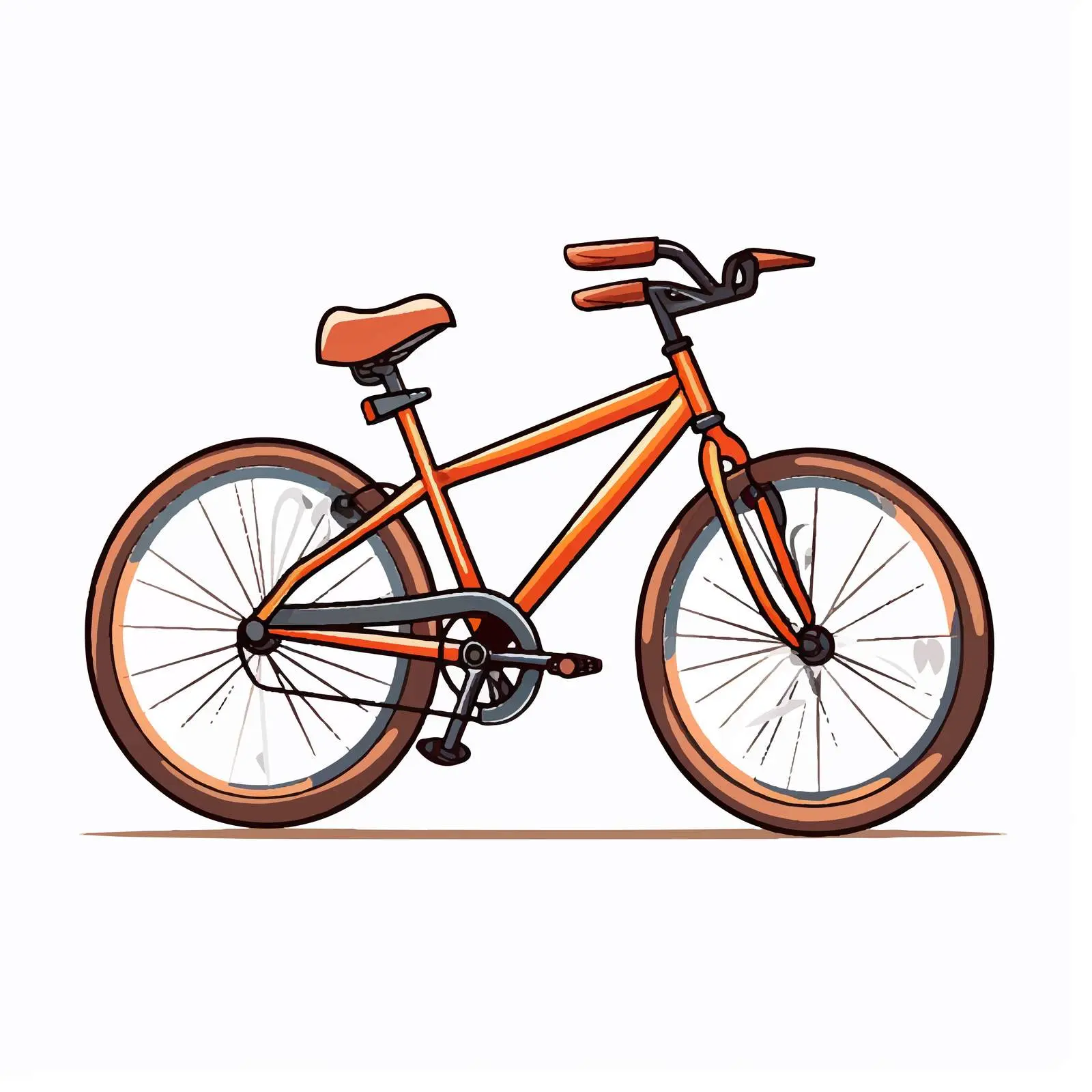 Bicycle Vector Illustration on White Background – free recreational image from Dotvec