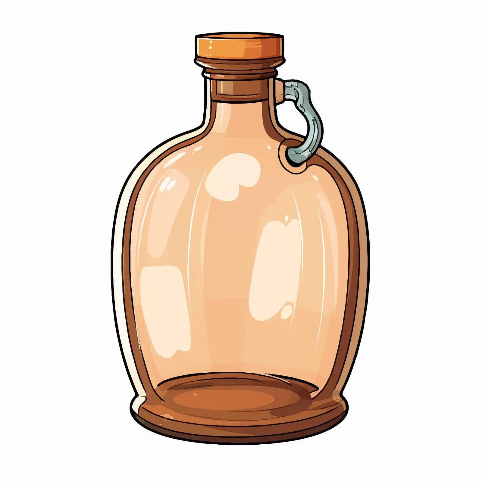Cartoon Big Bottle Vector Illustration — free download from Dotvec