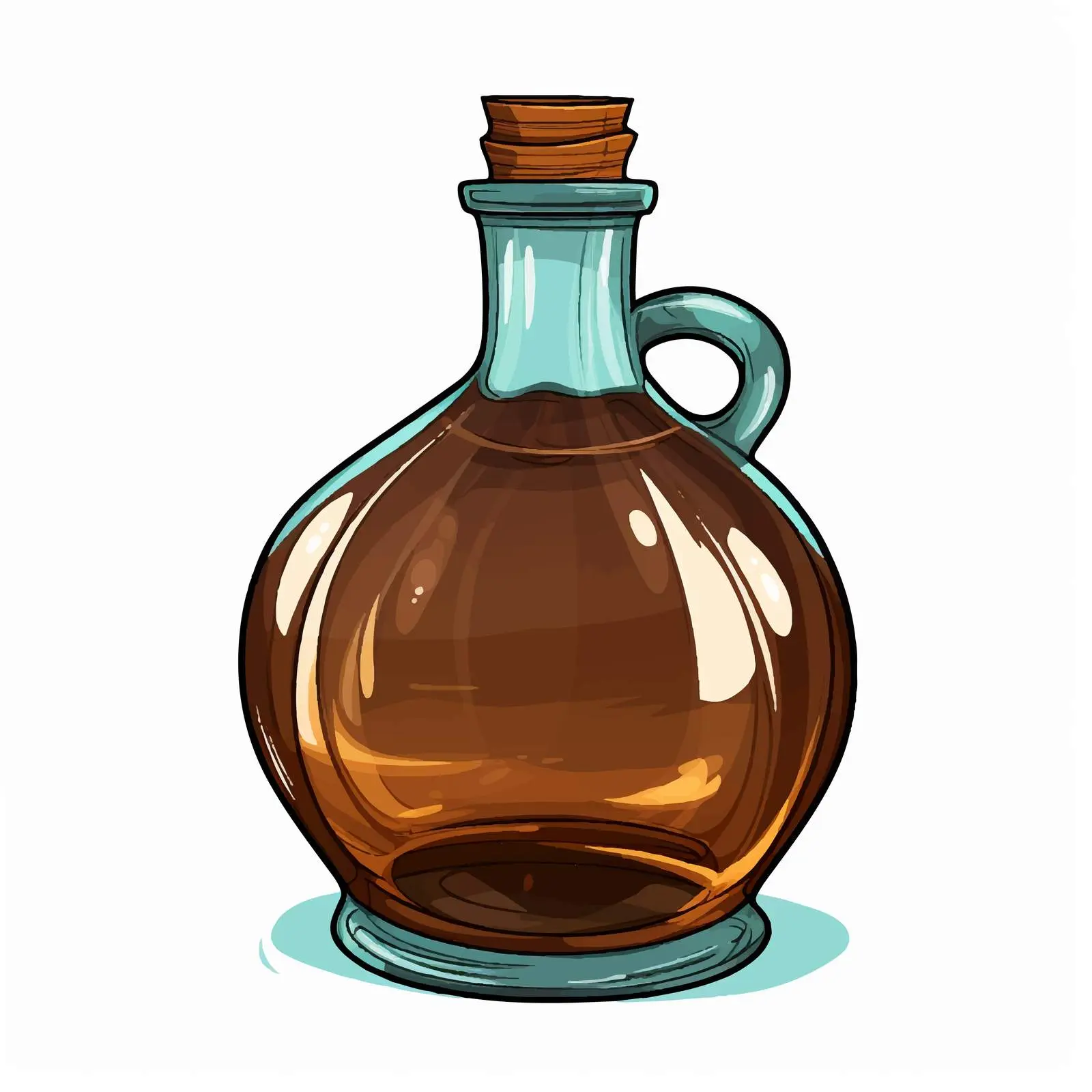 Cartoon Big Bottle Vector Illustration — free download from Dotvec