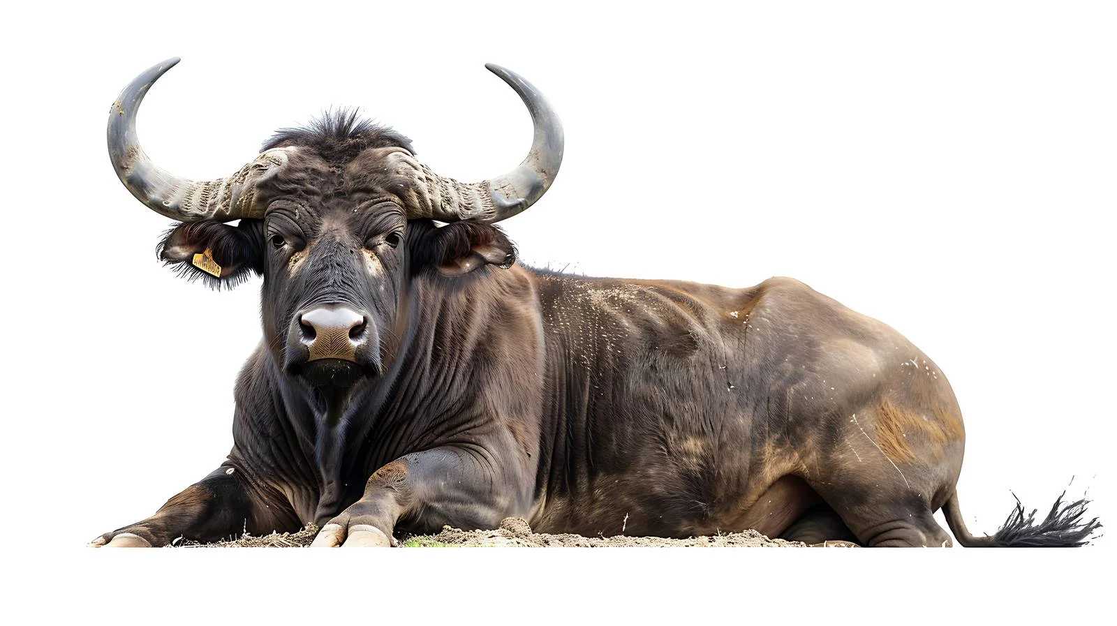 Majestic Buffalo Resting in Rural Setting — free download from Dotvec
