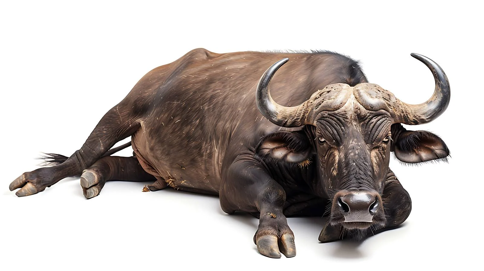 Majestic Buffalo Resting in Rural Setting — free download from Dotvec