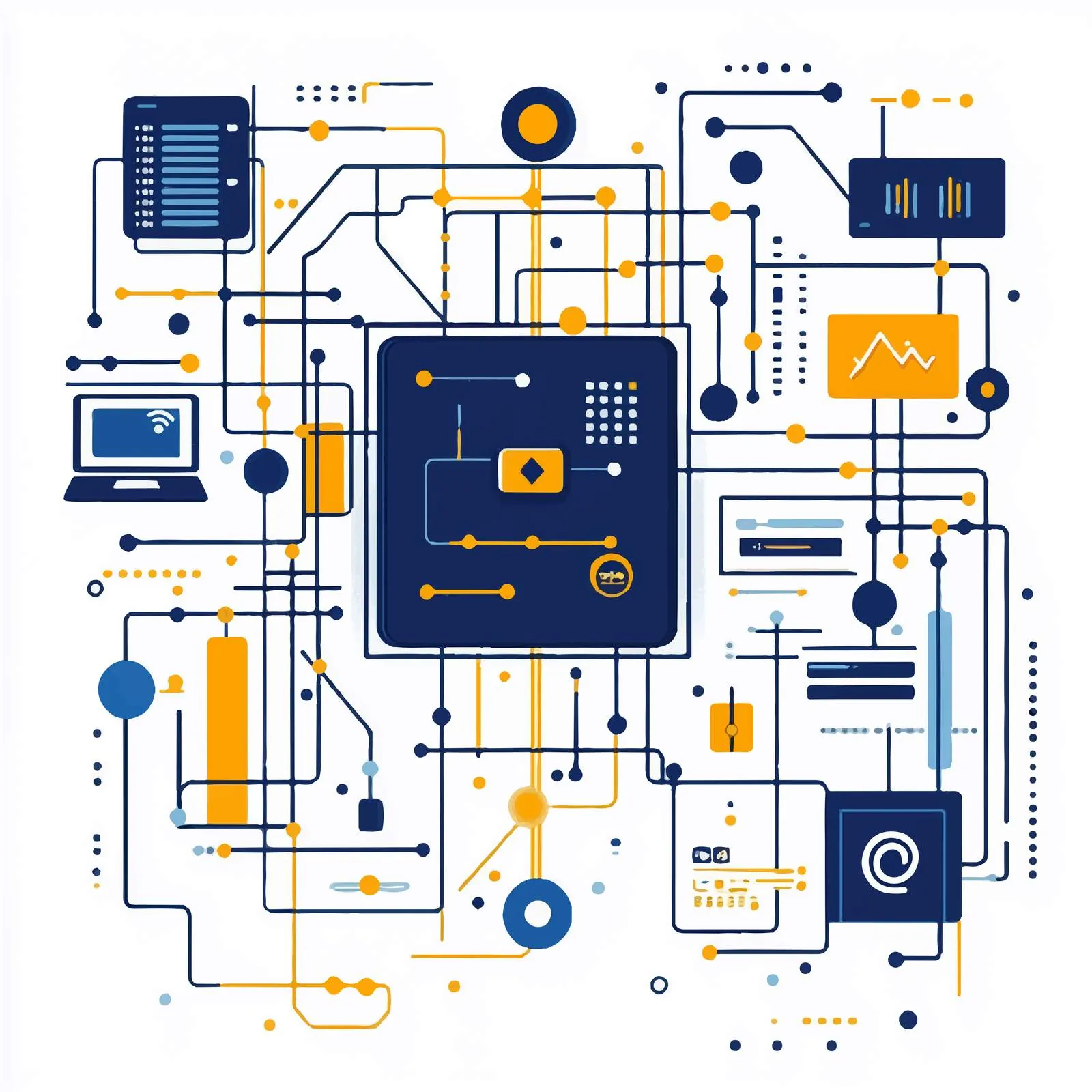 Big Data Security Technology Vector Illustration – free it security image from Dotvec