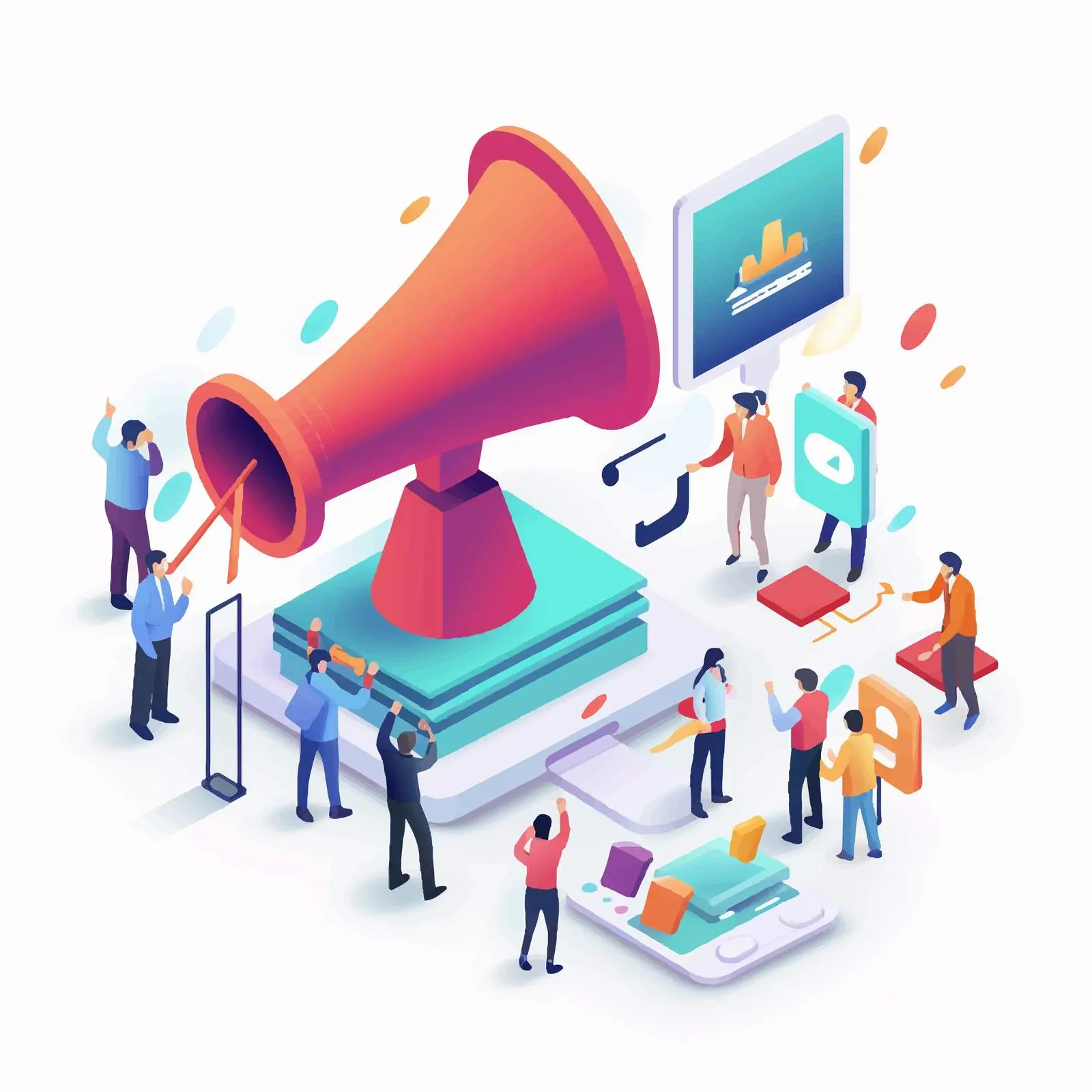 Electronic Megaphone for Tiny People Managers — free download from Dotvec