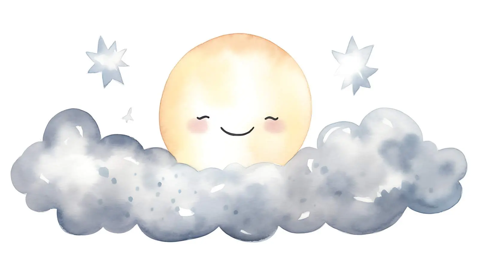 Hand-drawn Sky Illustration with Grey Clouds — free download from Dotvec