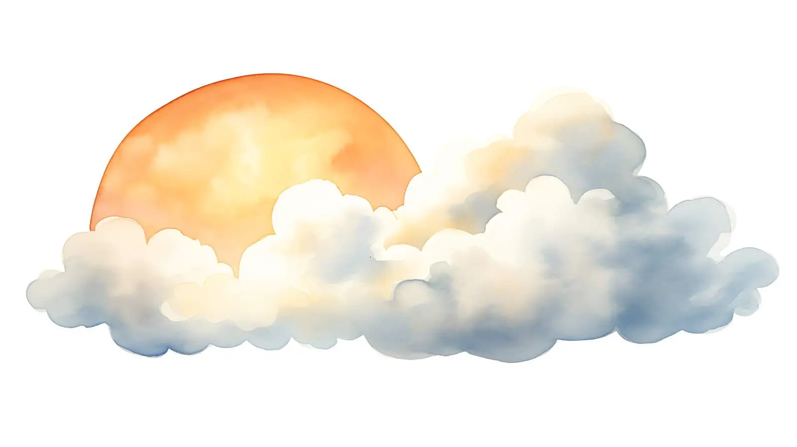 Hand Drawn Sky Scene with Grey Cloud — free download from Dotvec