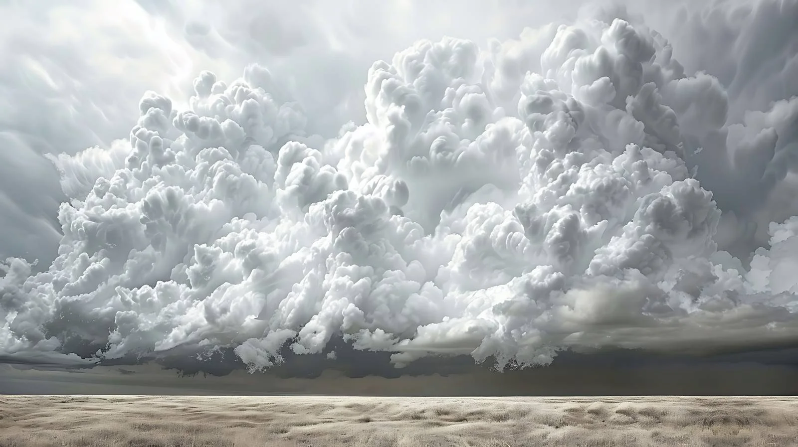 Impressive Mammatus Cloud Formation Over Fields — free download from Dotvec