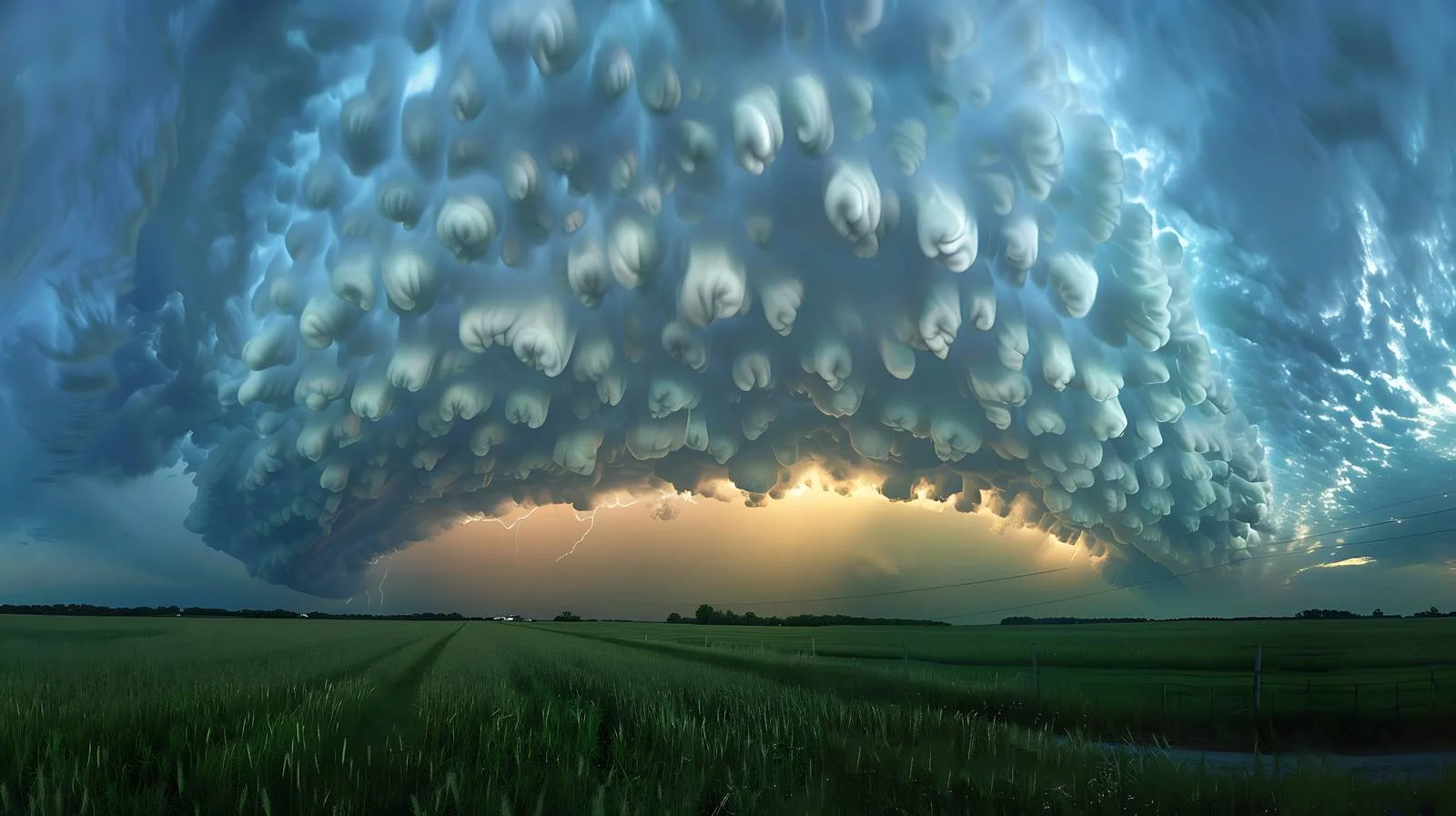 Dramatic Storm Clouds Over Fields - Unique Beauty — free download from Dotvec