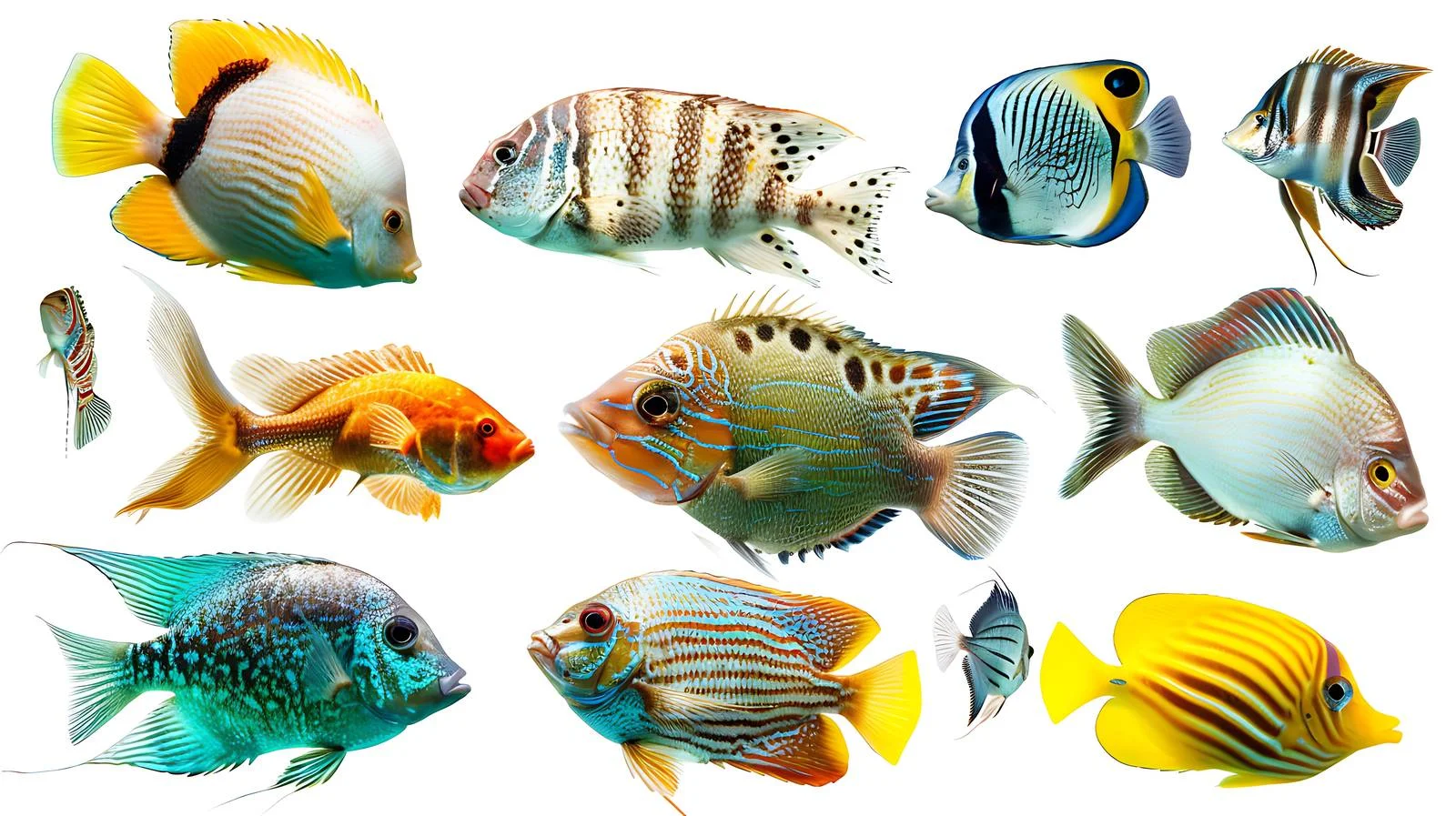 Diverse Fishes in Aquarium — free download from Dotvec