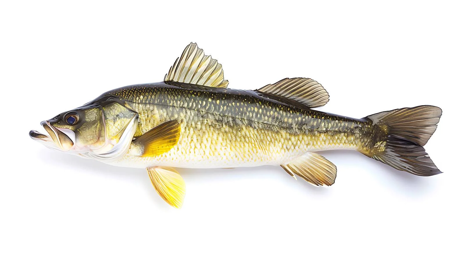 Magnificent Walleye on White Background — free download from Dotvec