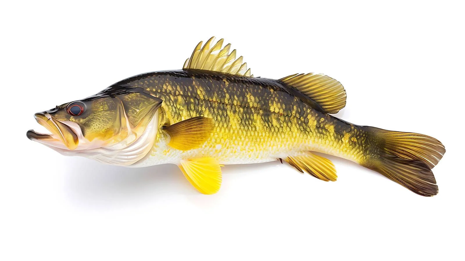 Large Walleye on White Background — free download from Dotvec