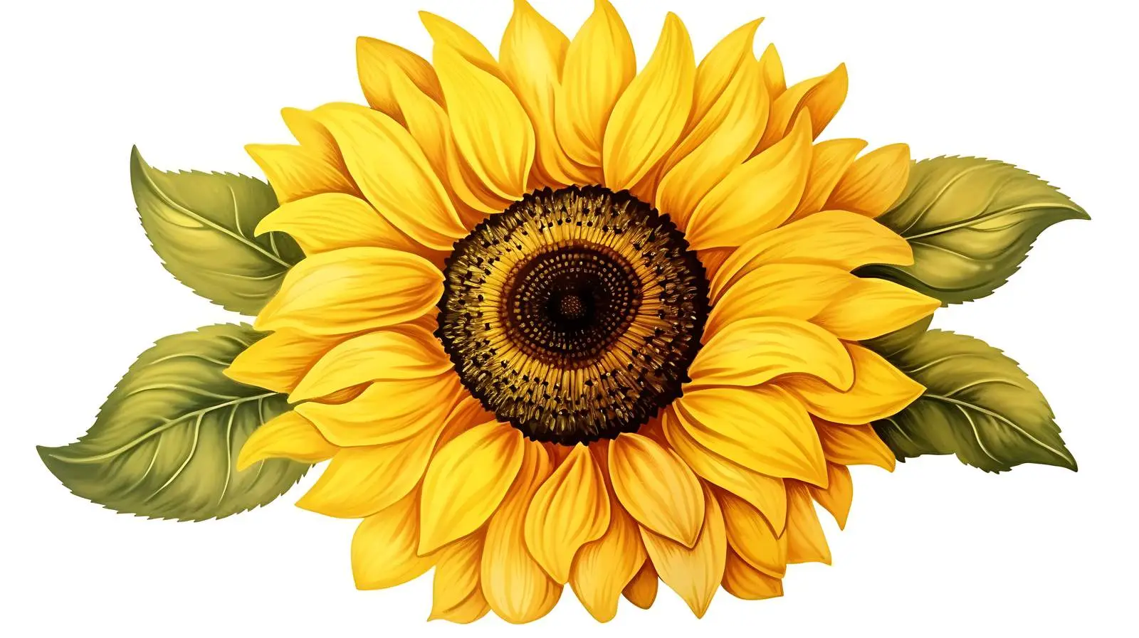 Vibrant Sunflower Watercolor Illustration — free download from Dotvec
