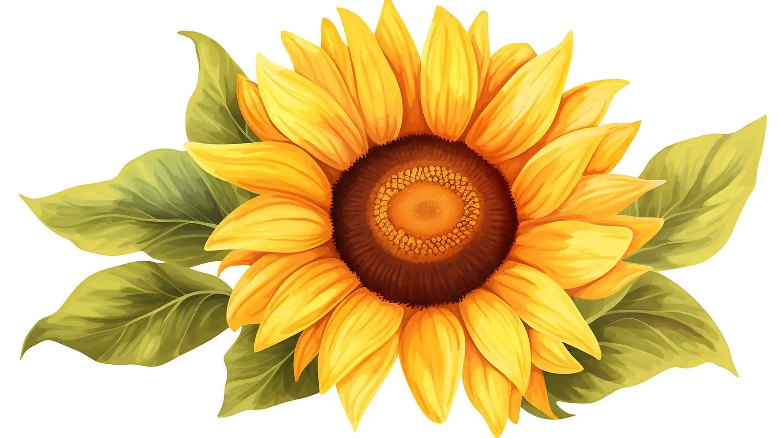 Vibrant Sunflower Watercolor Illustration — free download from Dotvec