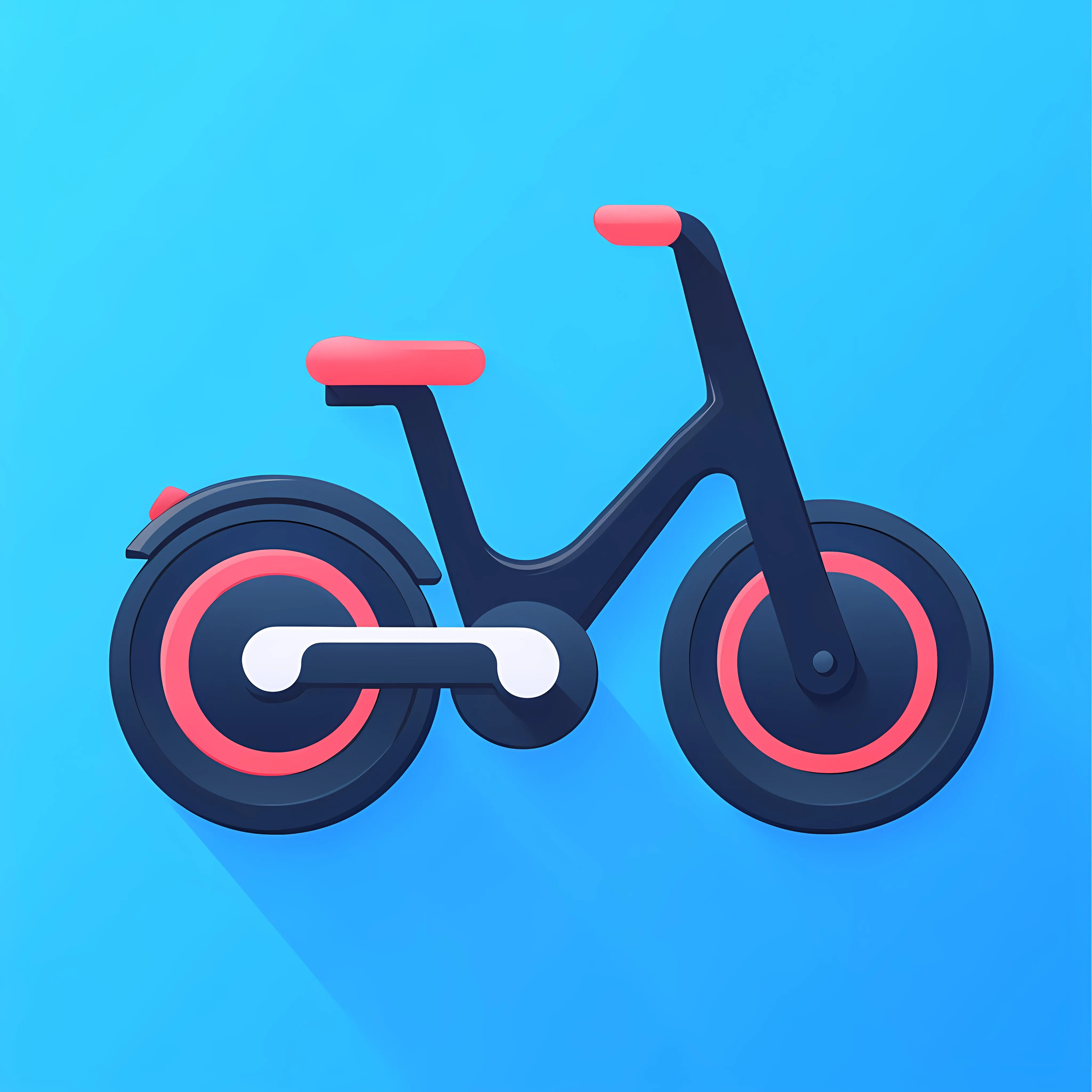 Blue Background Bike Icon Vector Illustration — free download from Dotvec
