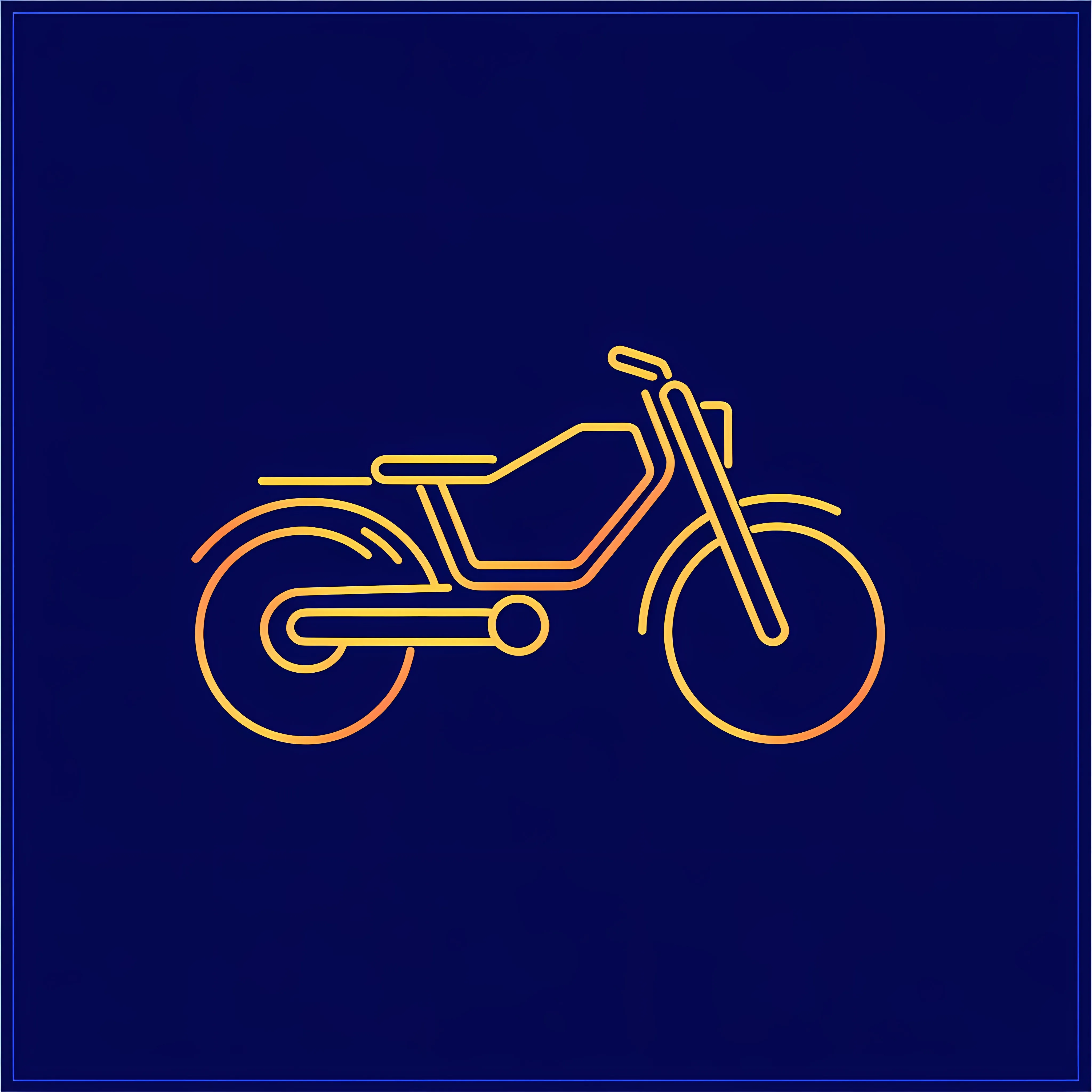 Isolated Bike Icon Vector on Blue Background — free download from Dotvec