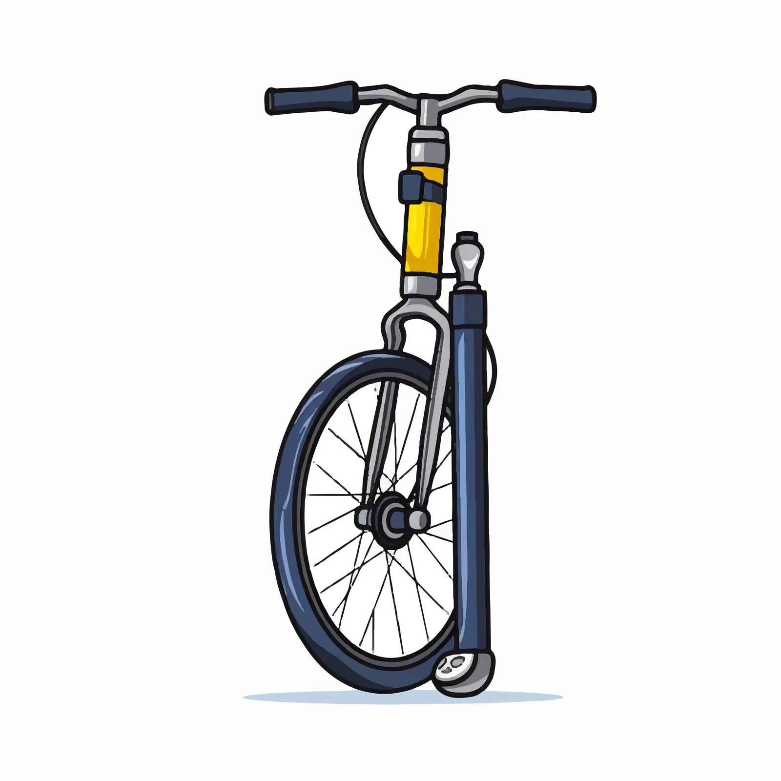 Cartoon Vector Illustration of Bike Pump — free download from Dotvec