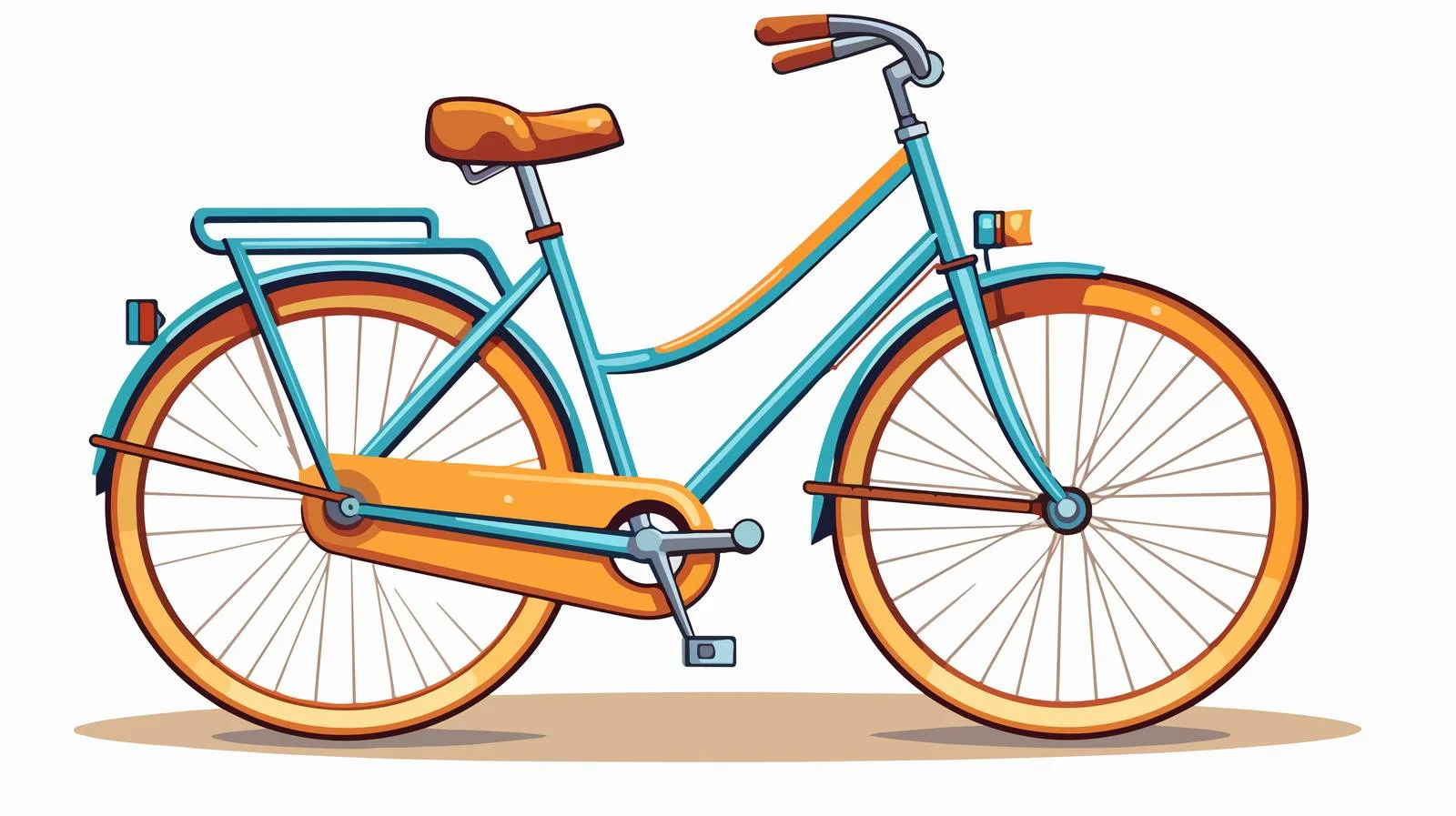 Premium Cartoon Bike Vector Illustration — free download from Dotvec