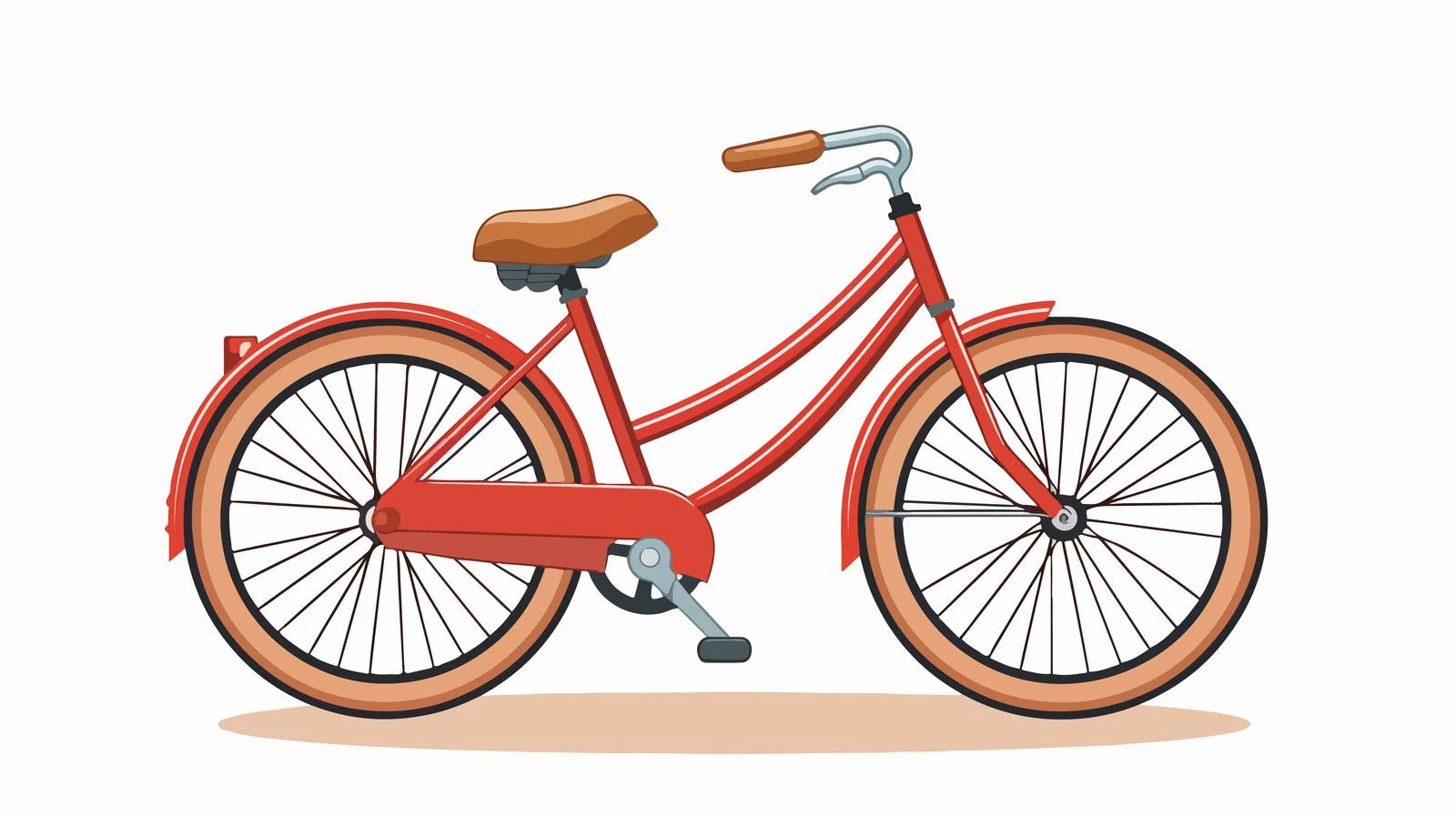 Cartoon Bike Vector Illustration — free download from Dotvec