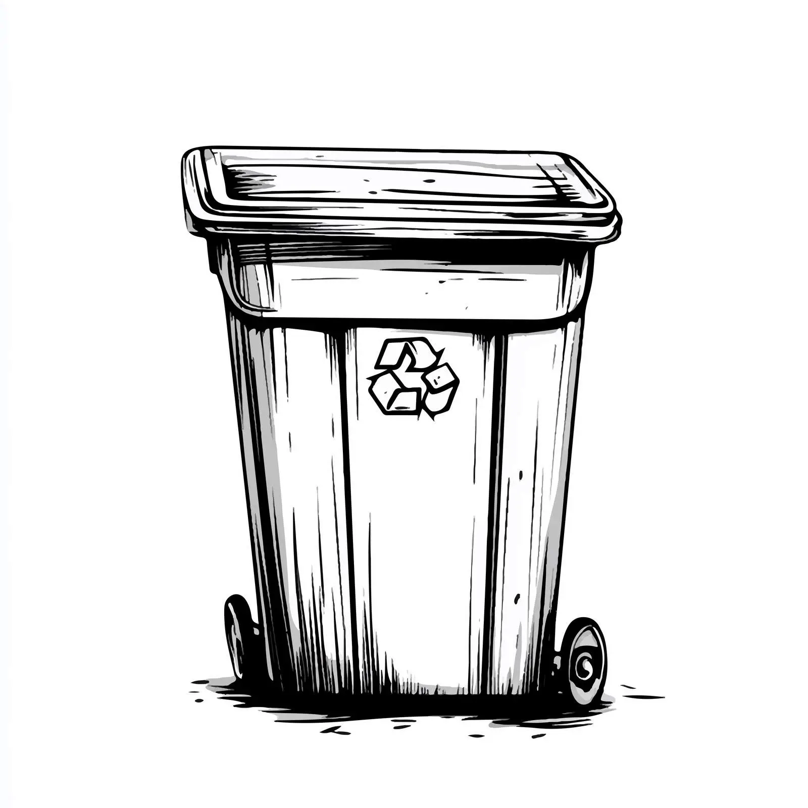 Black and White Cartoon Illustration — free download from Dotvec