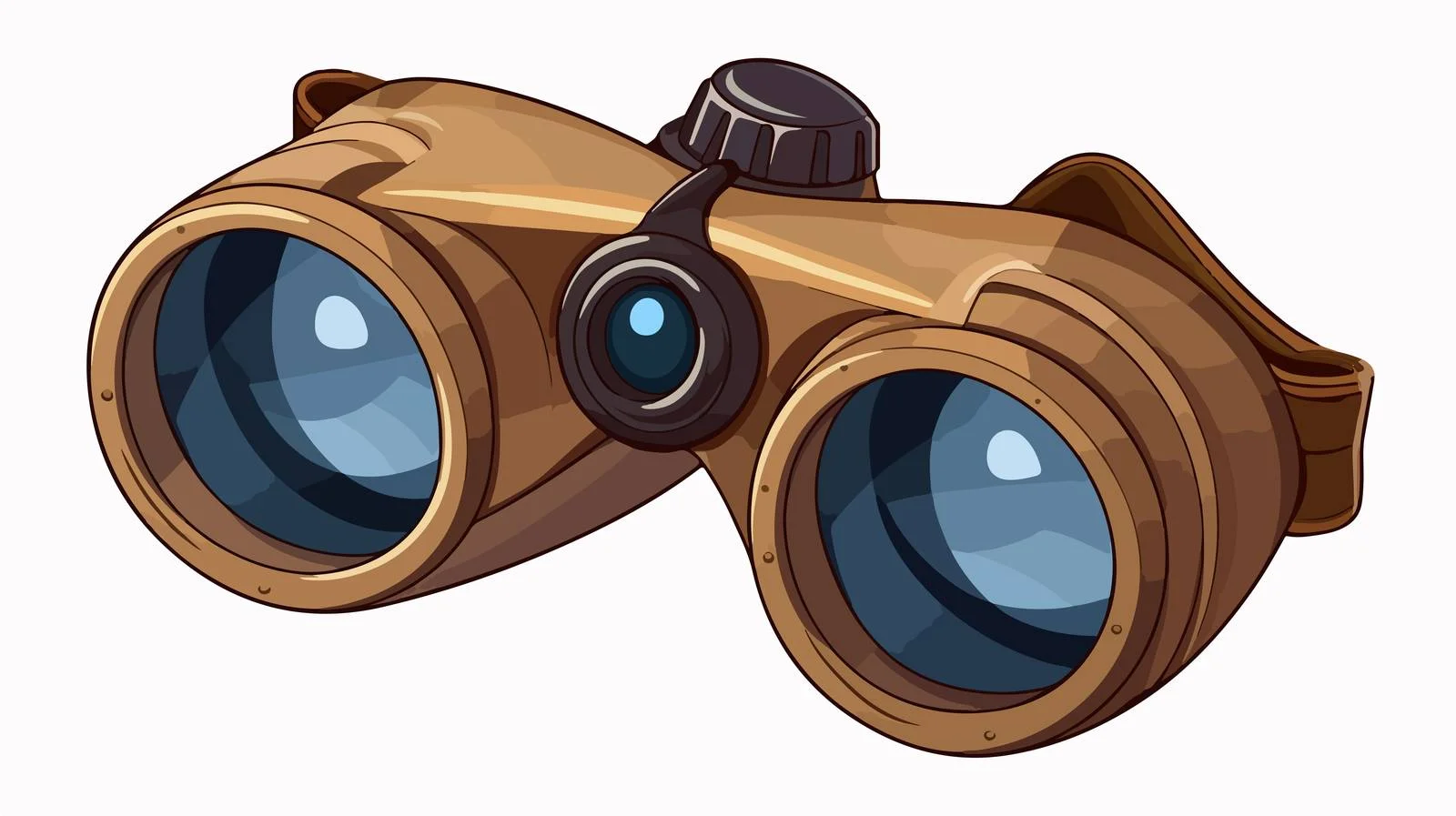 Quality Cartoon Binocular Design — free download from Dotvec