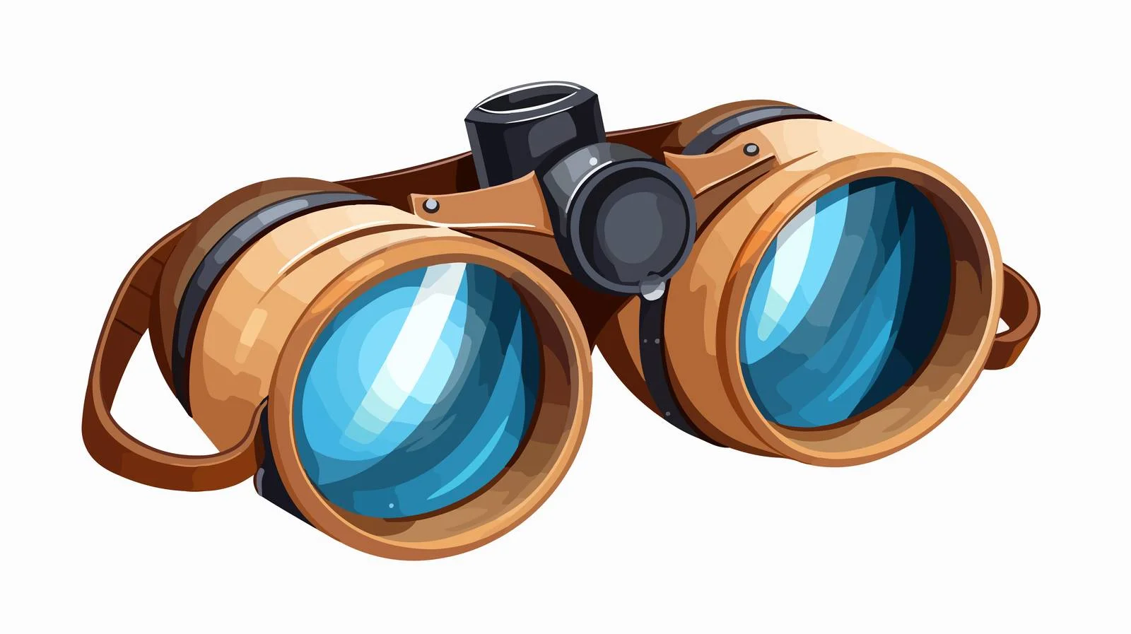 Quality Cartoon Binocular Image — free download from Dotvec