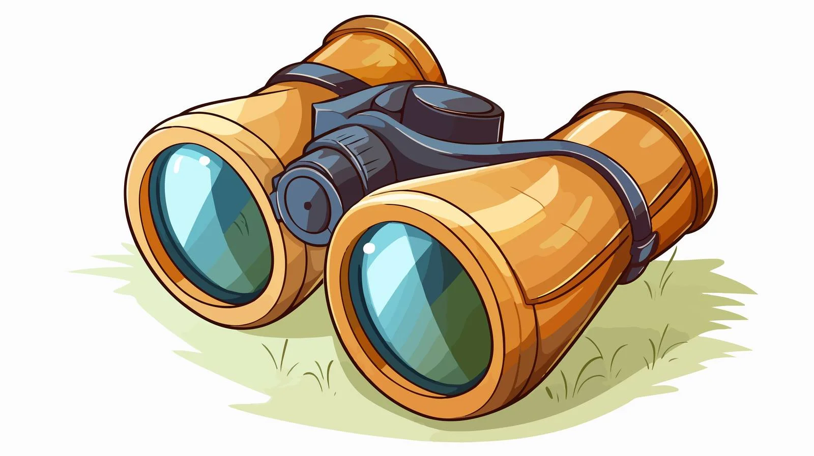 Quality Cartoon Binocular Image — free download from Dotvec