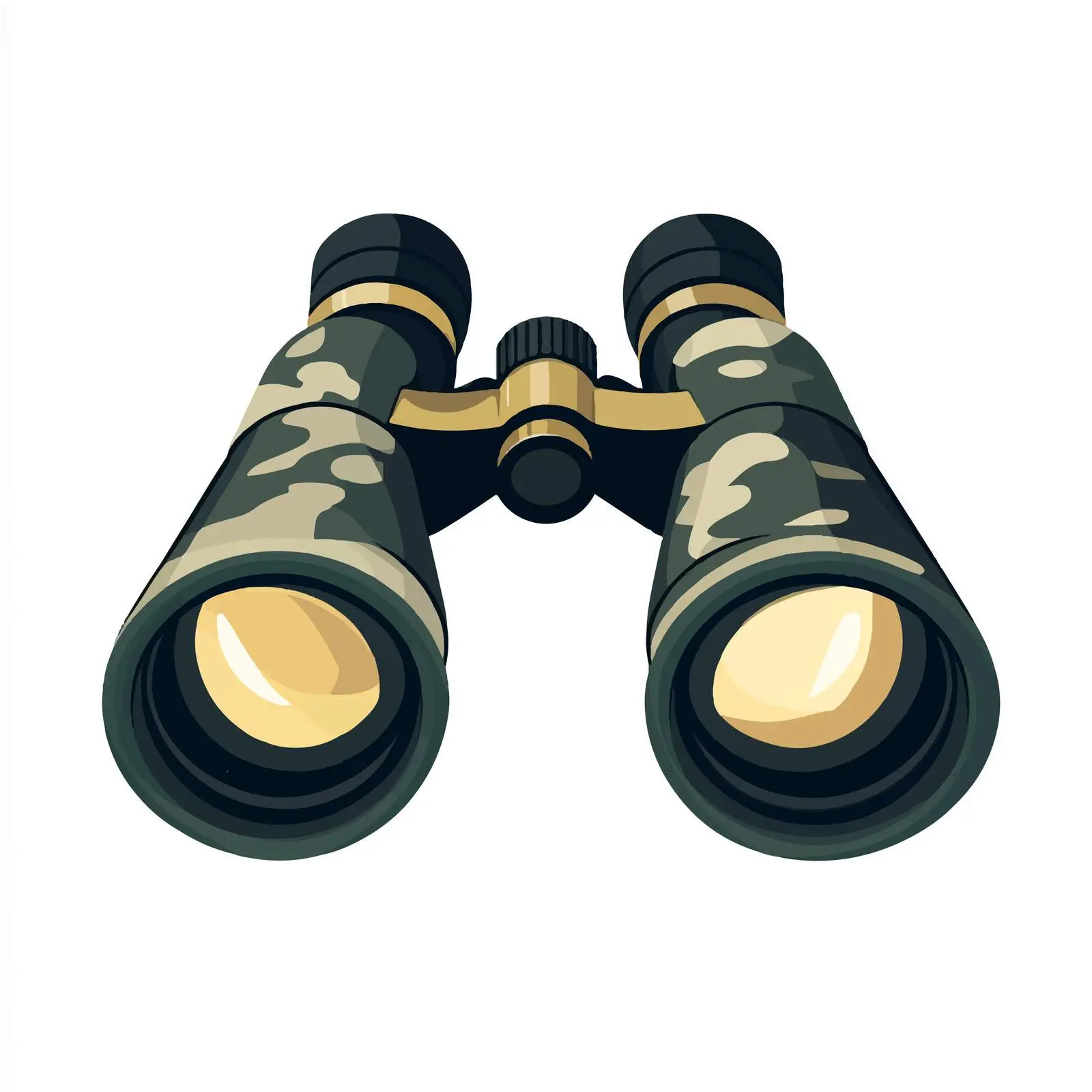 Military Binoculars Vector Graphic Design — free download from Dotvec