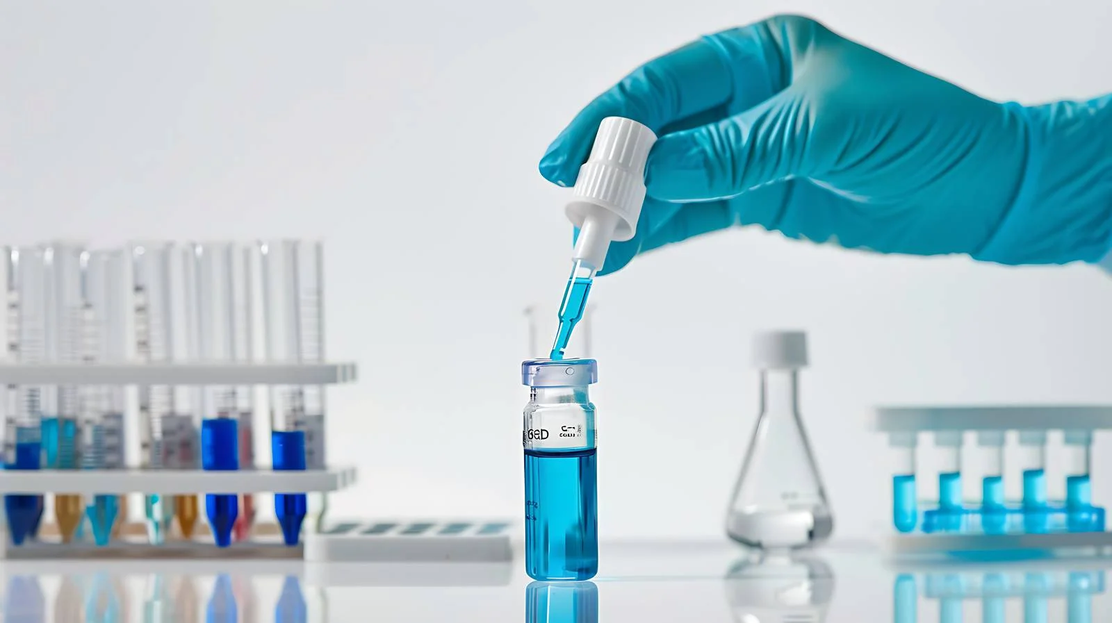 Biotech Research Scientist Pipettes Sample – free pipetting image from Dotvec