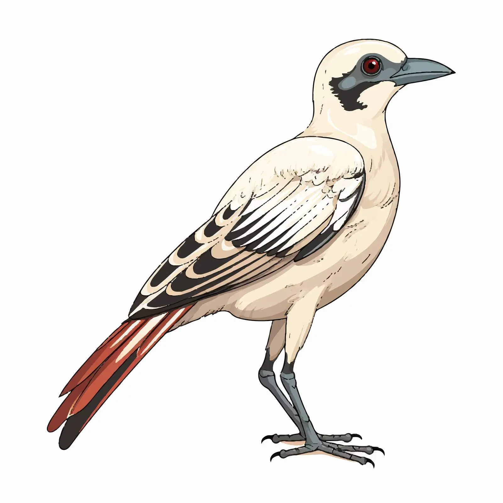 Bird Skeleton Vector Illustration on White Background — free download from Dotvec