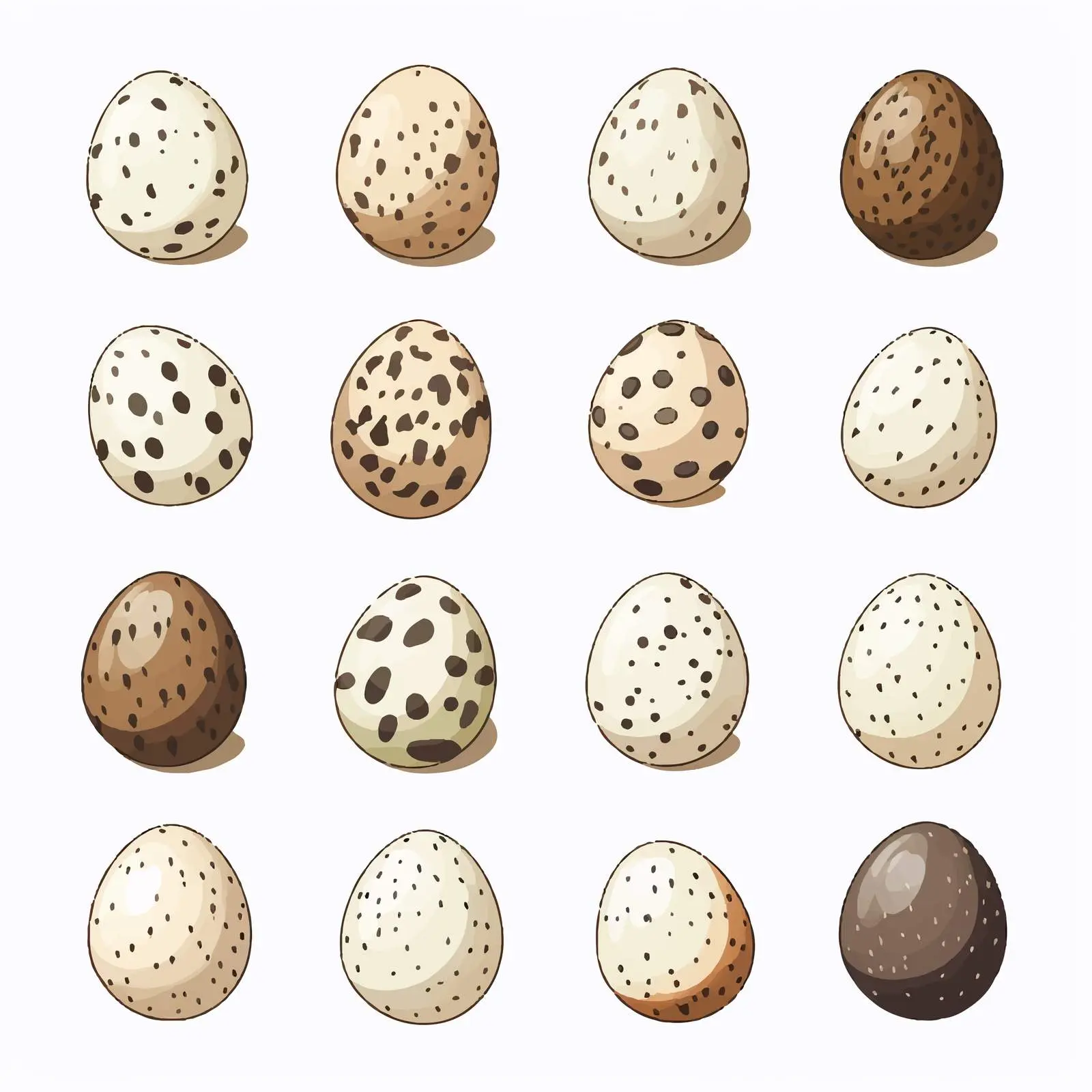 Vector Illustration of Bird Eggs on White Background — free download from Dotvec