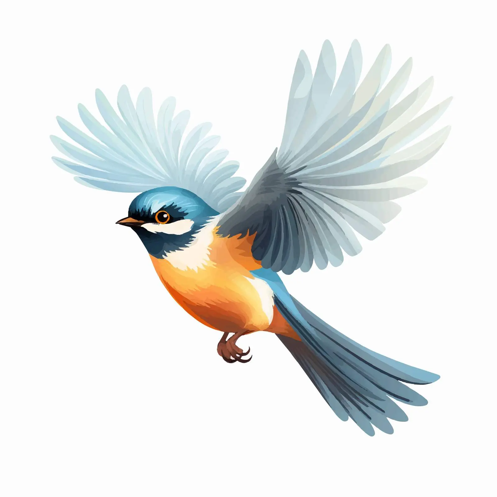 Isolated Bird Line Vector Illustration — free download from Dotvec