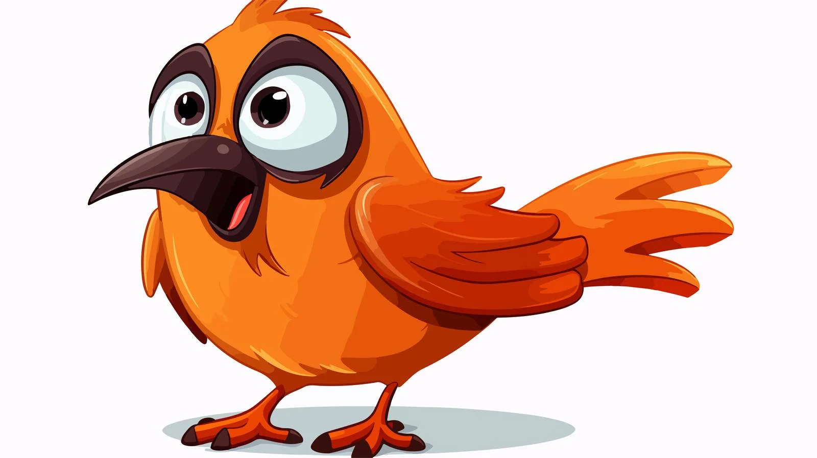 Colorful Bird Cartoon Vector Illustration — free download from Dotvec