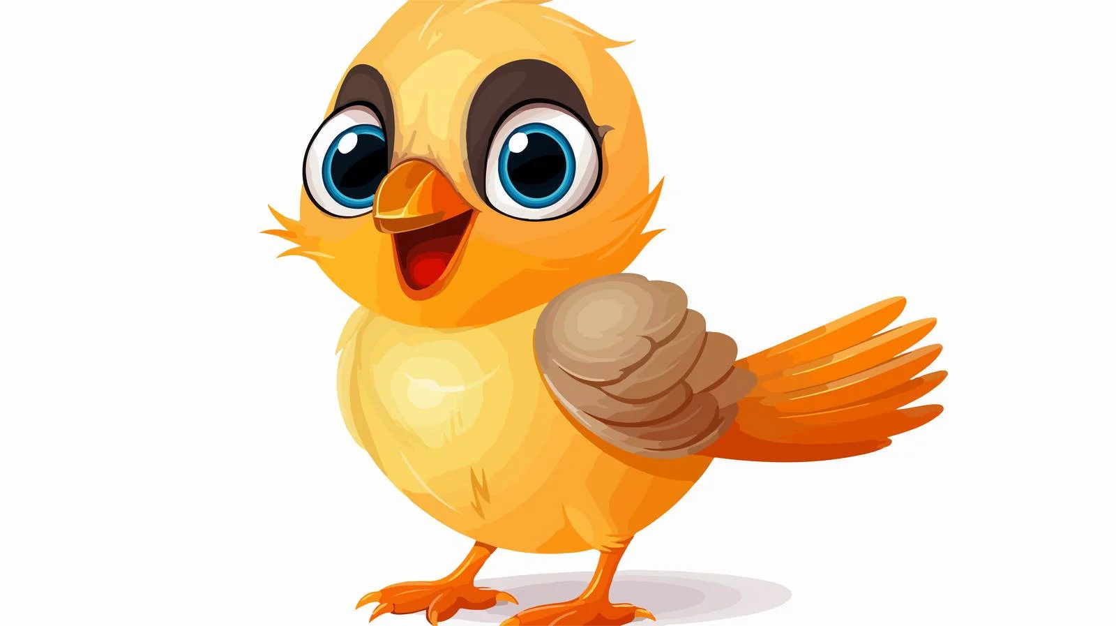 Colorful Bird Cartoon Vector Illustration — free download from Dotvec