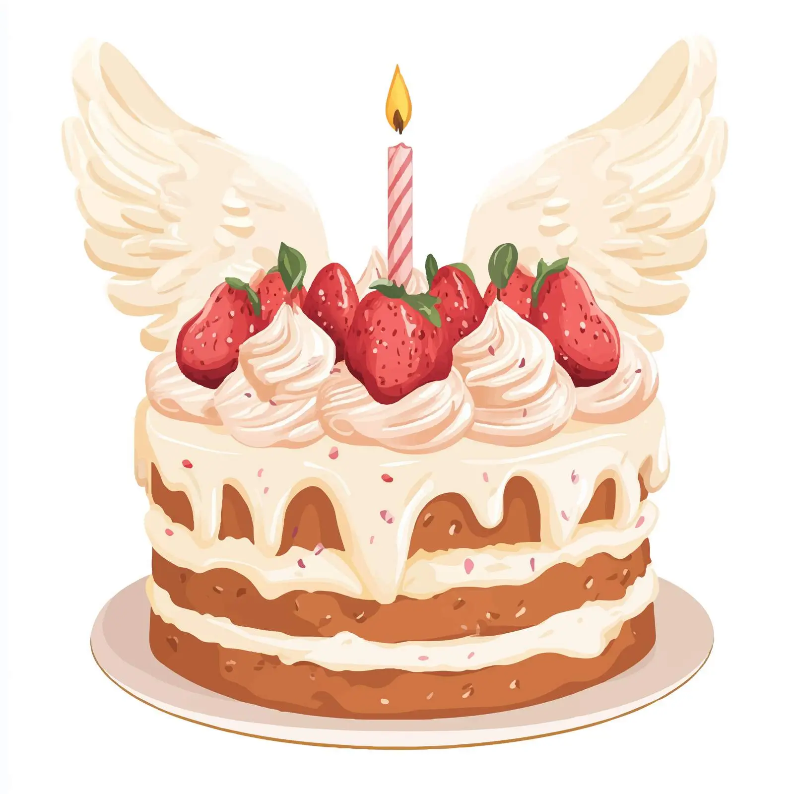 Colorful Birthday Cake Celebration Design — free download from Dotvec