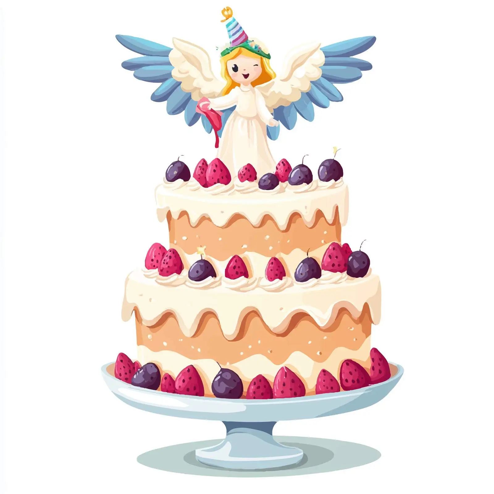 Birthday Cake Celebration Vector Design — free download from Dotvec