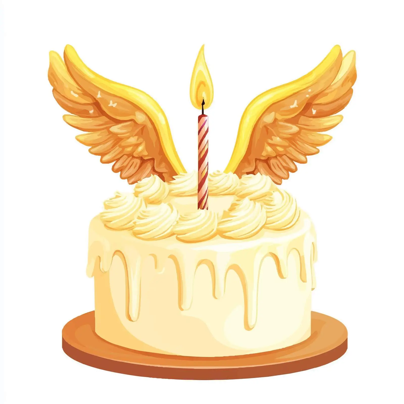 Festive Birthday Cake Dessert Design — free download from Dotvec