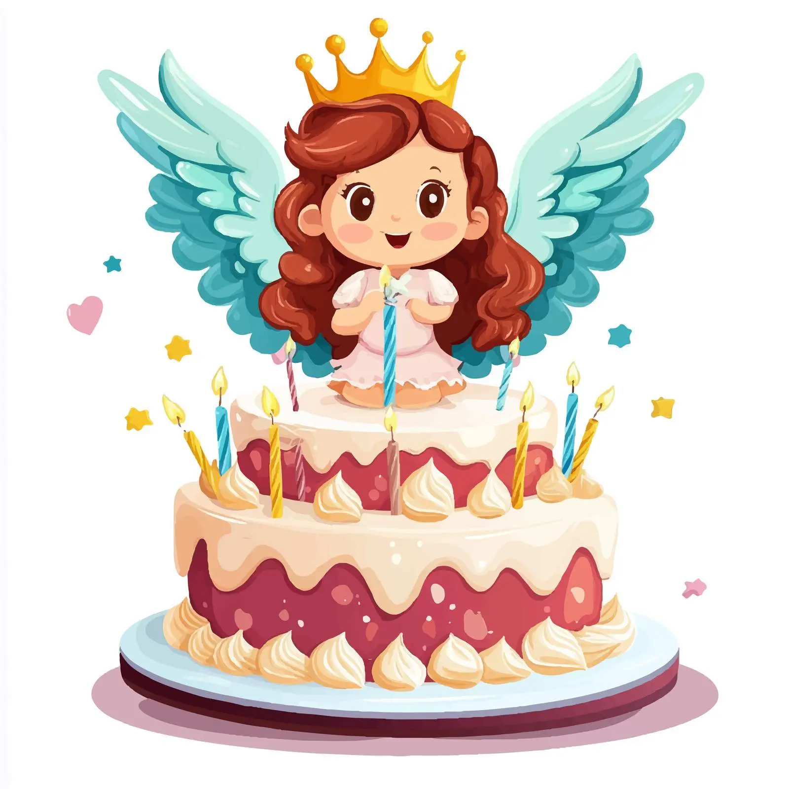 Festive Birthday Cake Party Celebration — free download from Dotvec