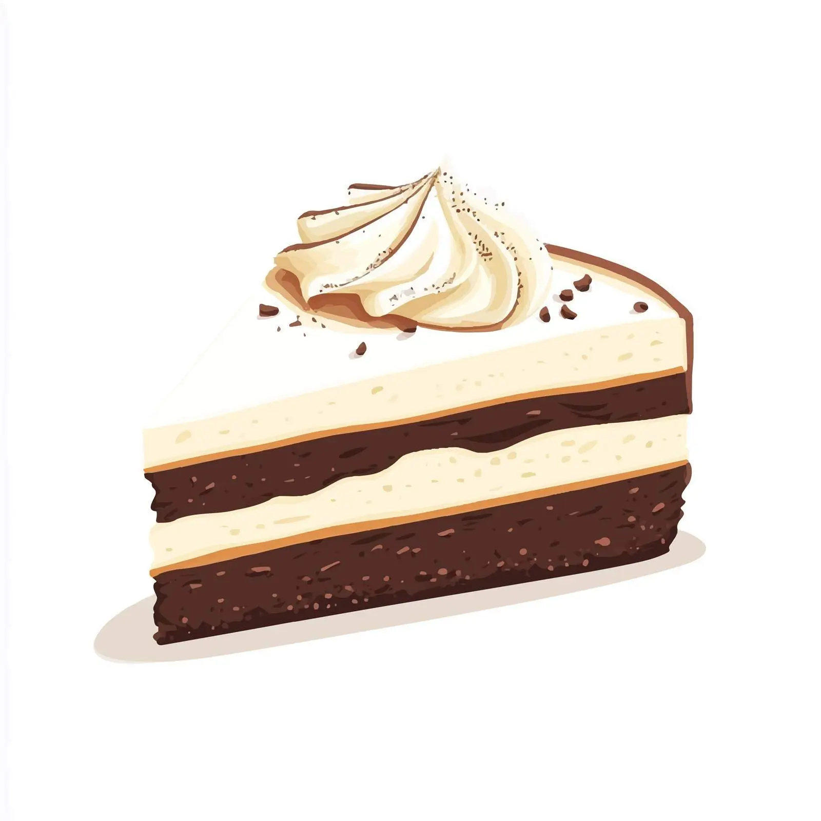 Celebratory Birthday Cake Slice Illustration — free download from Dotvec