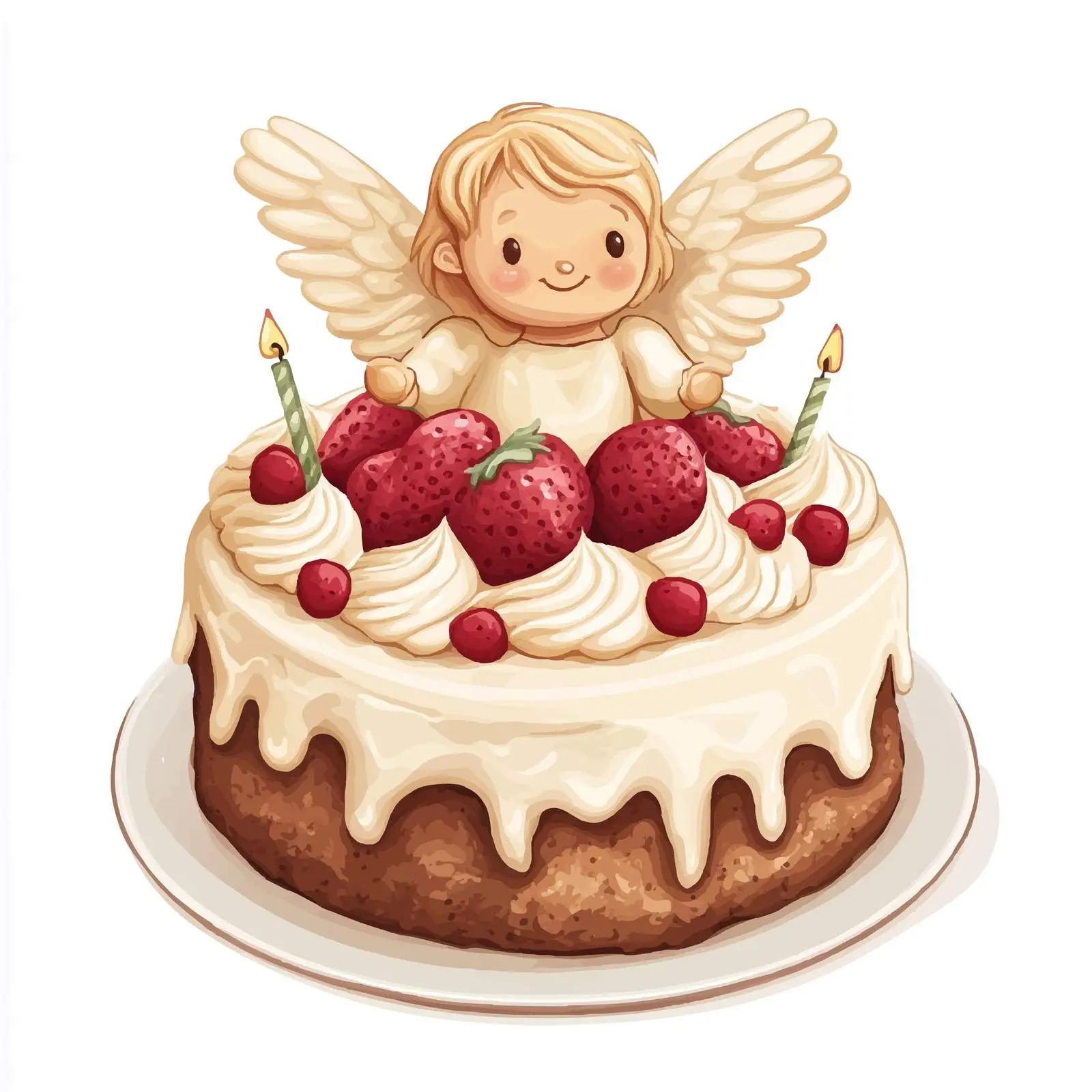 Colorful Birthday Cake Vector Design — free download from Dotvec