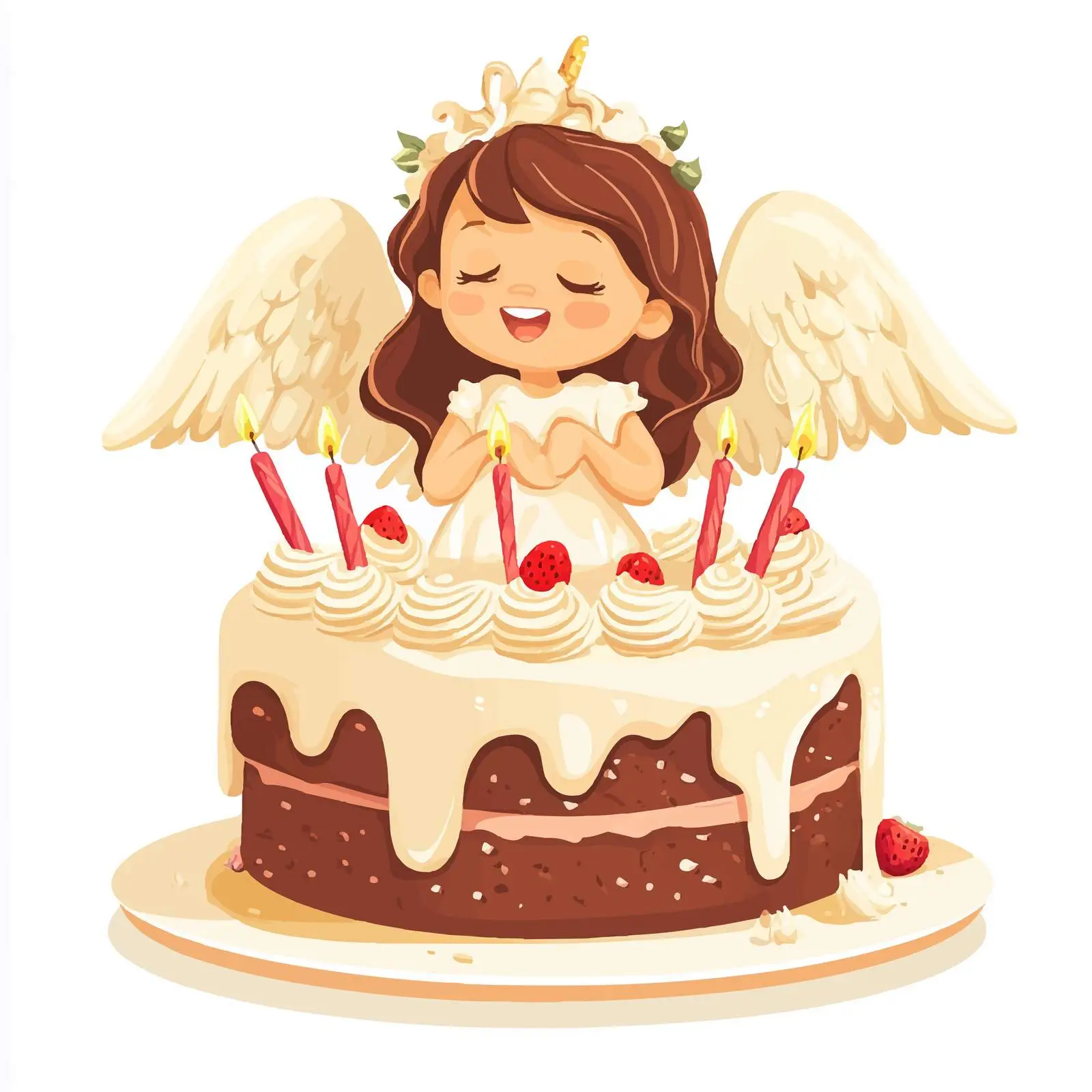 Sweet Birthday Cake Composition — free download from Dotvec