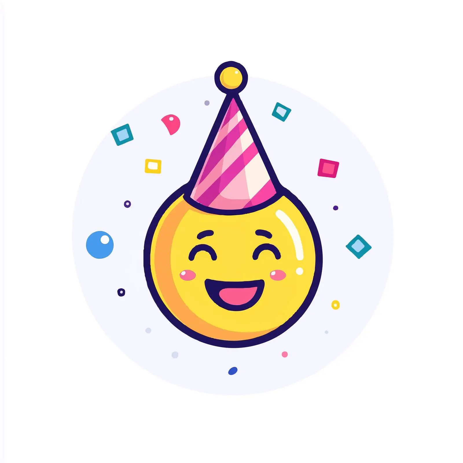 Birthday Emoji with Party Horn Vector — free download from Dotvec
