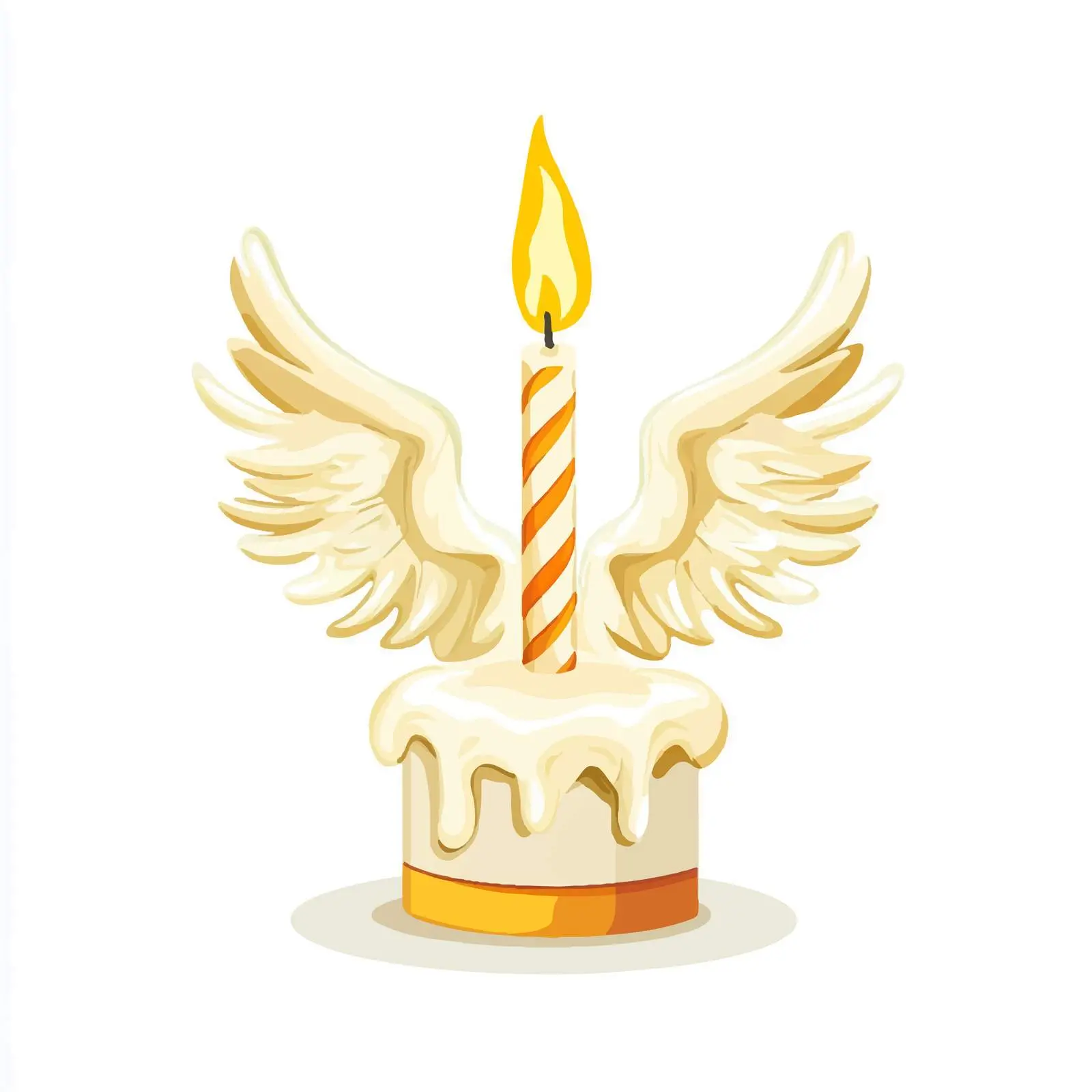 Centered Birthday Party Candle Illustration — free download from Dotvec