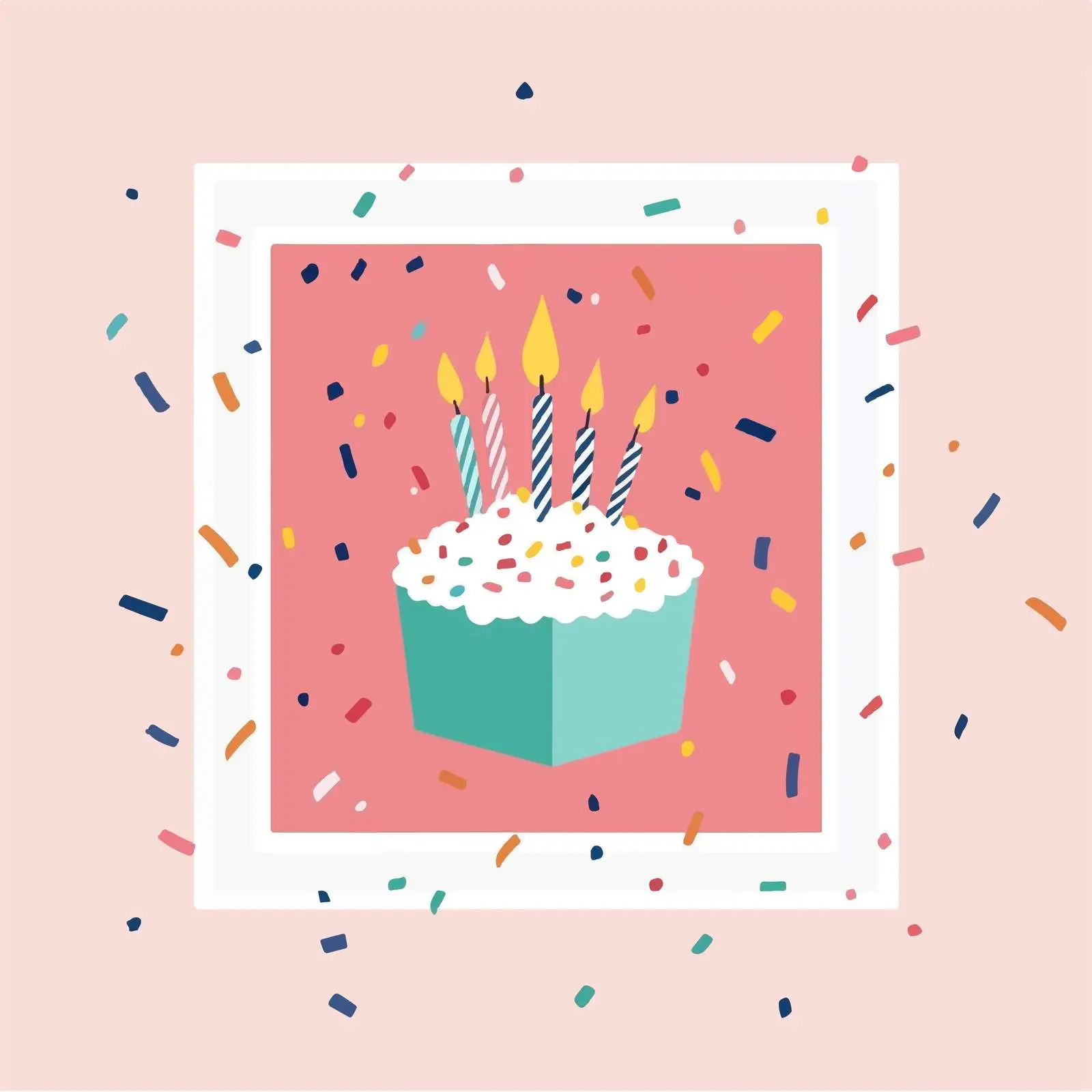 Colorful Birthday Party Confetti Vector — free download from Dotvec