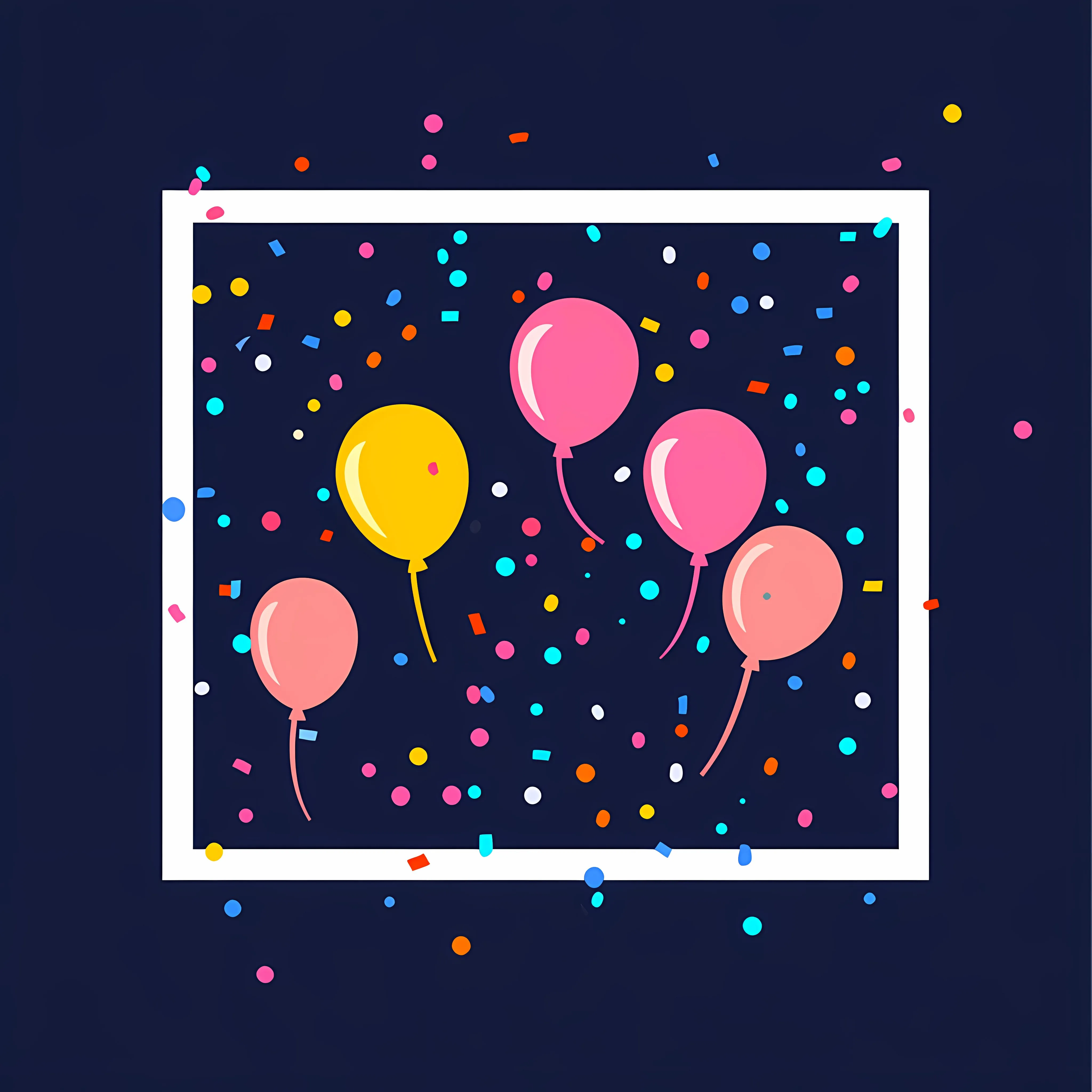 Birthday Party Confetti Vector Illustration — free download from Dotvec